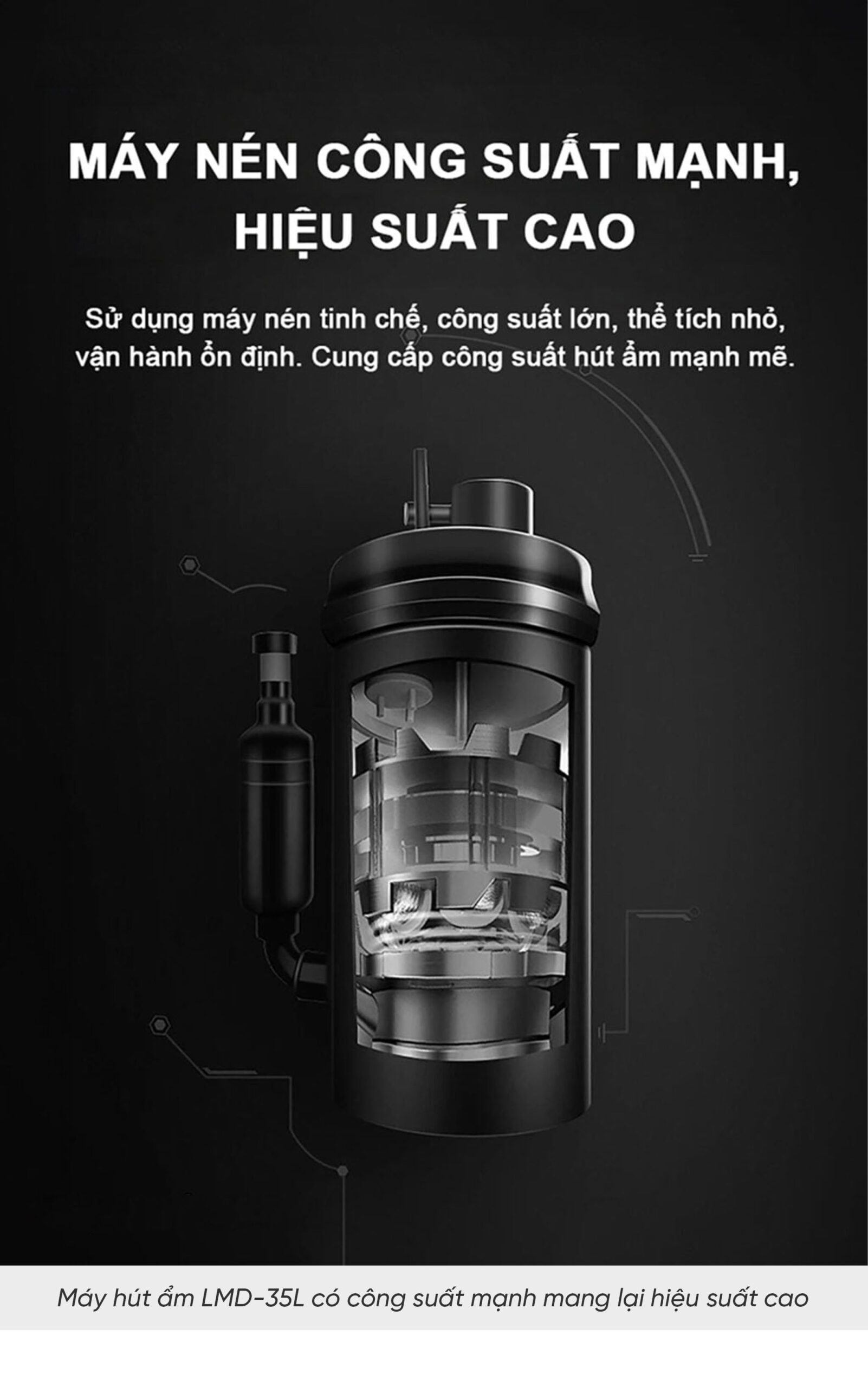 Máy hút ẩm Lumias LMD-35L 70m²