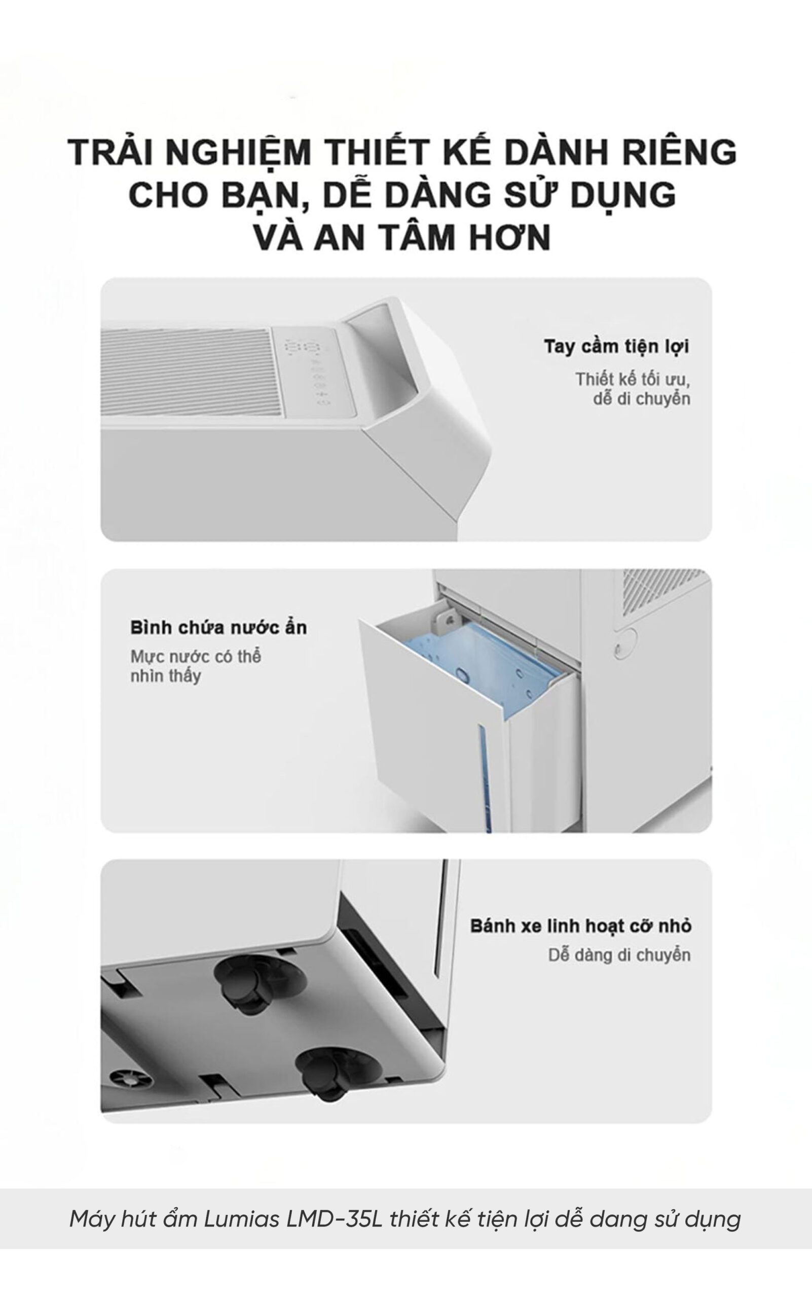 Máy hút ẩm Lumias LMD-35L 70m²