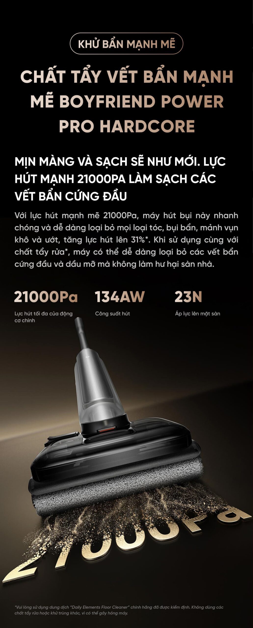 Máy Hút Bụi Lau Nhà Xiaomi 4 Pro Model 2026 Gập Nghiêng 180 Độ