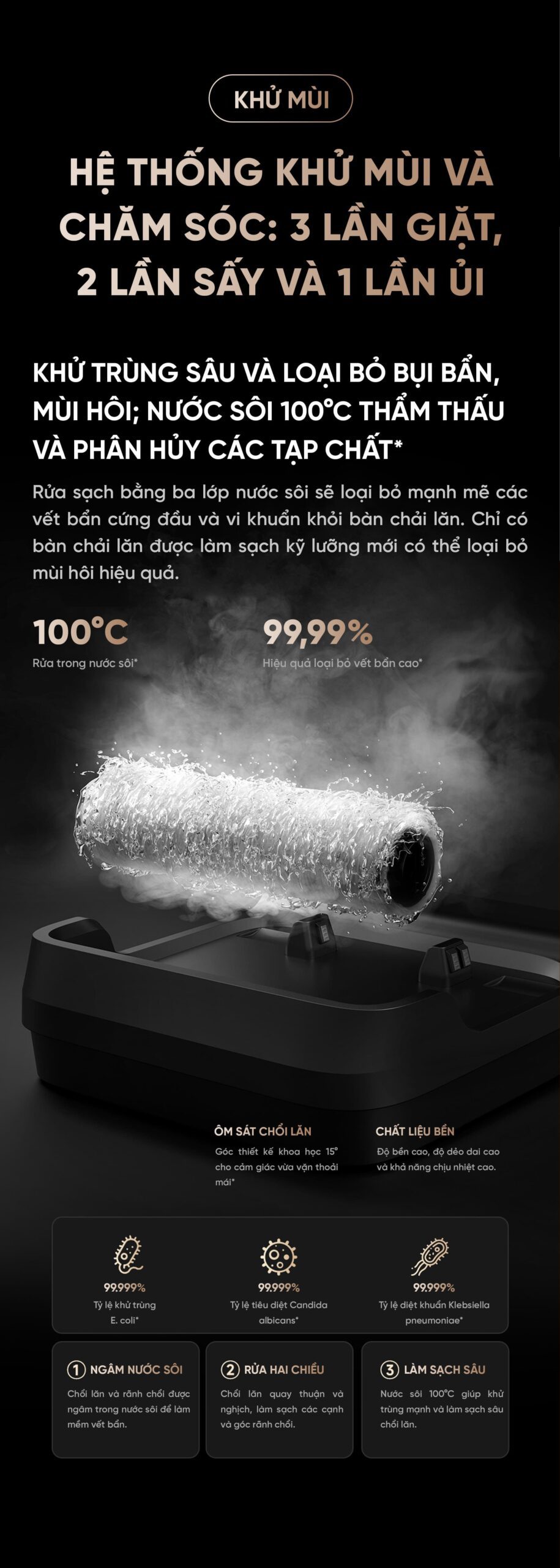 Máy Hút Bụi Lau Nhà Xiaomi 4 Pro Model 2026 Gập Nghiêng 180 Độ