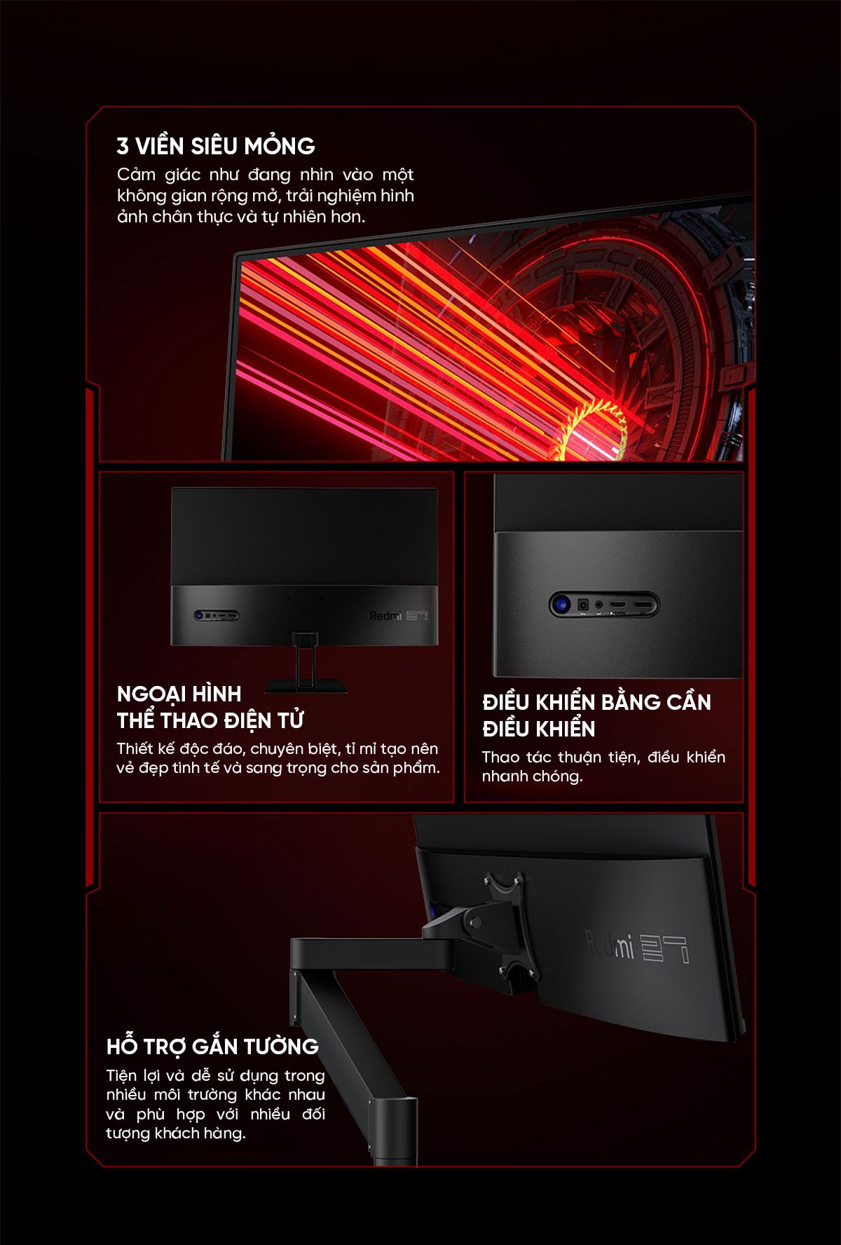 Màn hình máy tính Xiaomi Redmi Gaming G27 27 Inch
