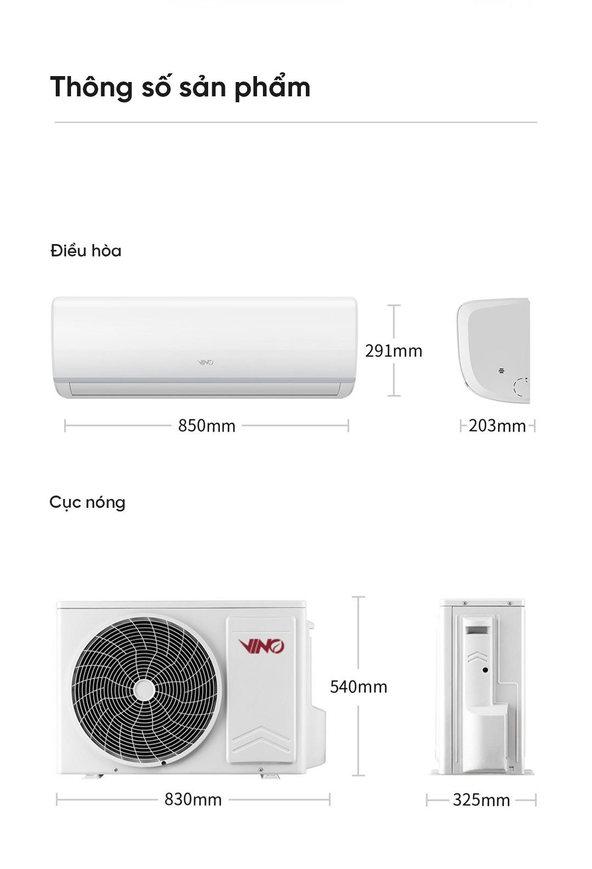 Điều hòa 2 chiều thông minh Xiaomi Vino 1.5HP Inverter KFR-35GW/V11AA2-3