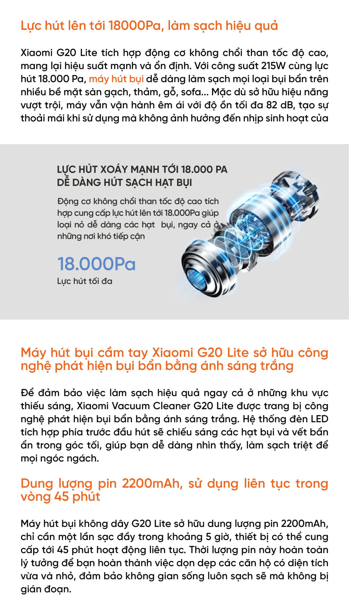 Máy hút bụi cầm tay Xiaomi Vacuum Cleanervg20 Lite BHR8195EU