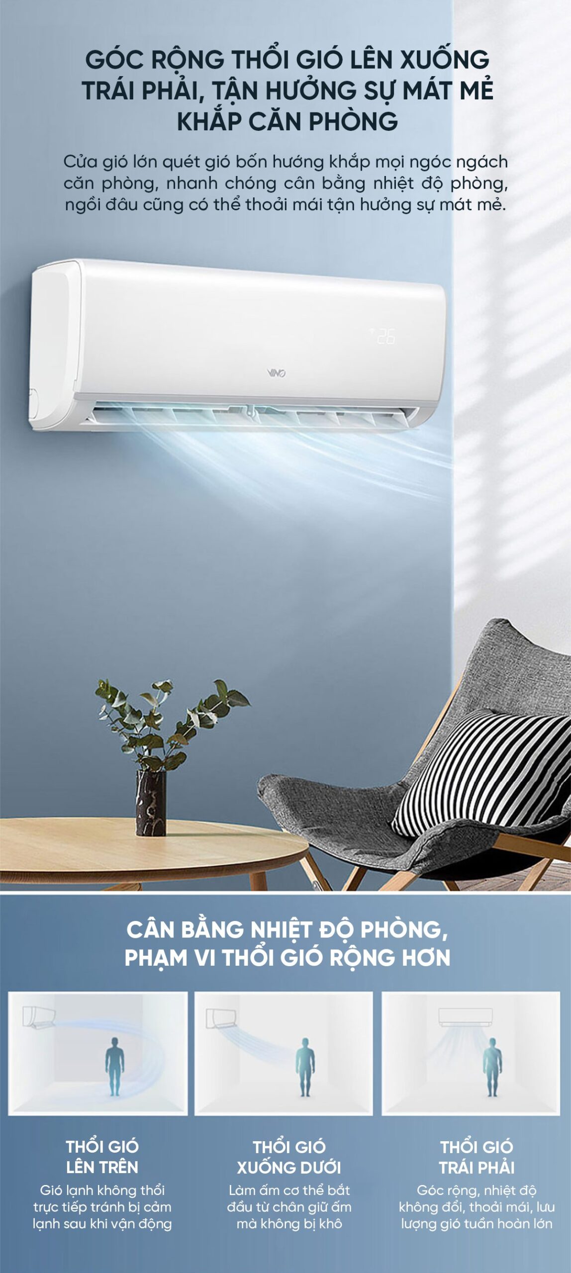 Điều hòa 2 chiều thông minh Xiaomi Vino 1.5HP Inverter KFR-35GW/V31AA1-1