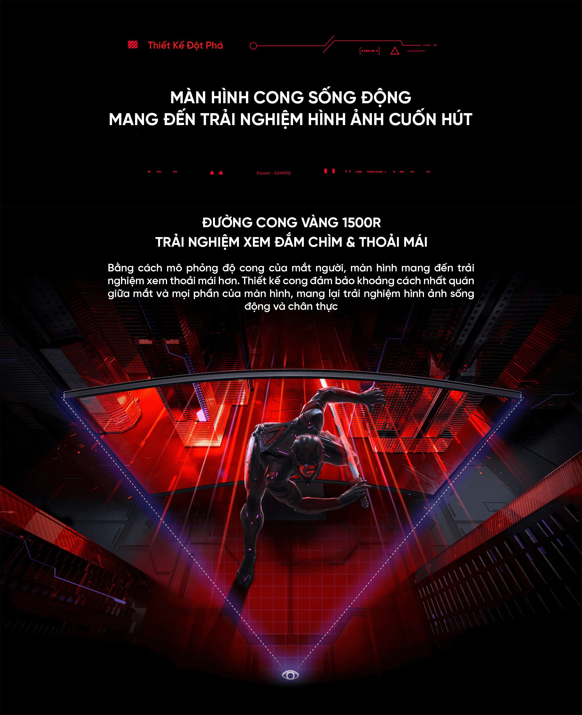 Màn Hình Xiaomi Curved Gaming Monitor G34WQi | Xiaomi