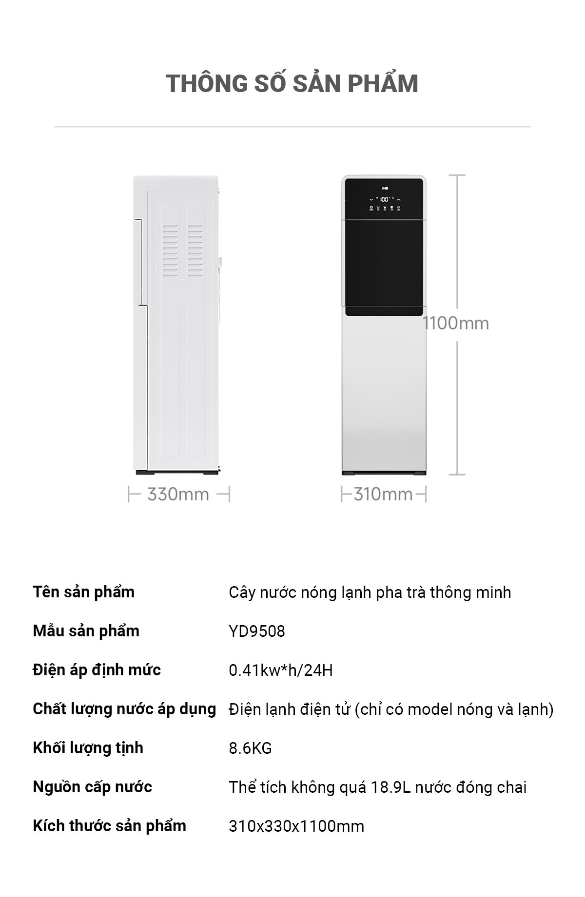 Cây Nước Nóng Lạnh YD9508
