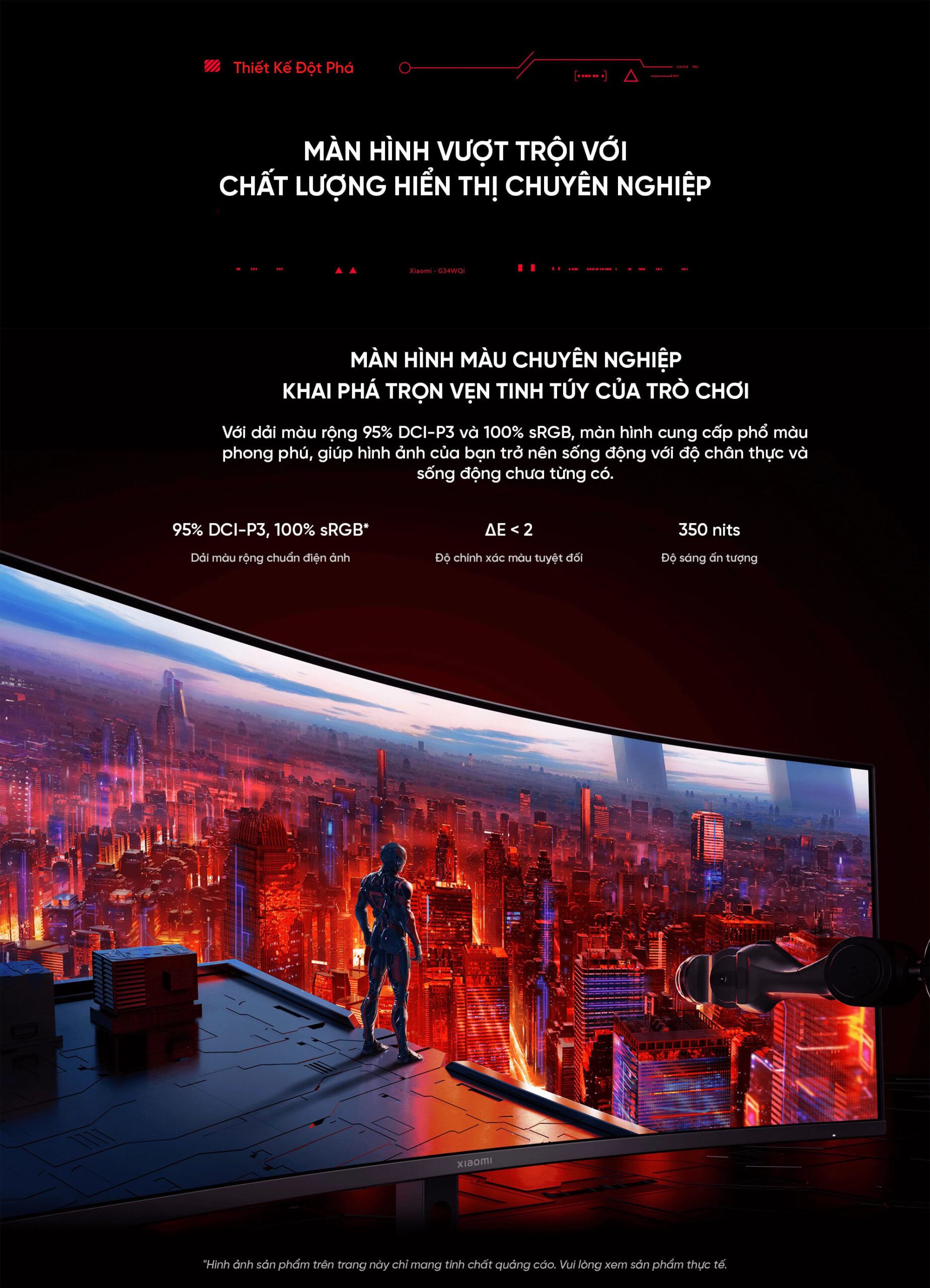 Màn Hình Xiaomi Curved Gaming Monitor G34WQi | Xiaomi