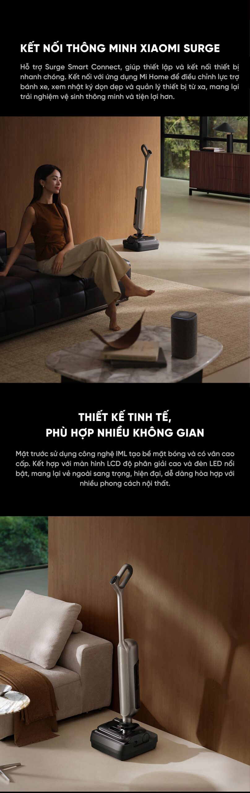 Máy Hút Bụi Lau Nhà Xiaomi 4 Max Model 2026 Gập Nghiêng 180 Độ