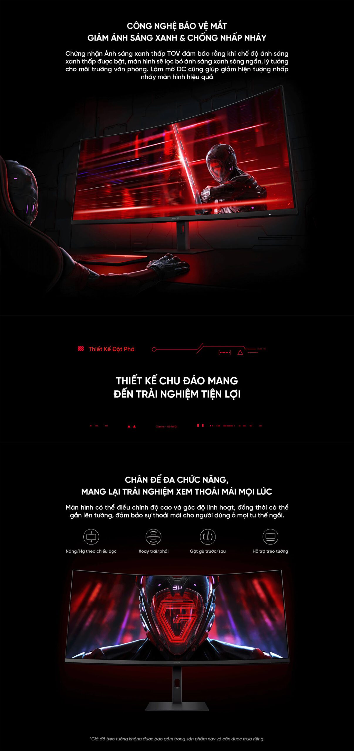 Màn Hình Xiaomi Curved Gaming Monitor G34WQi | Xiaomi