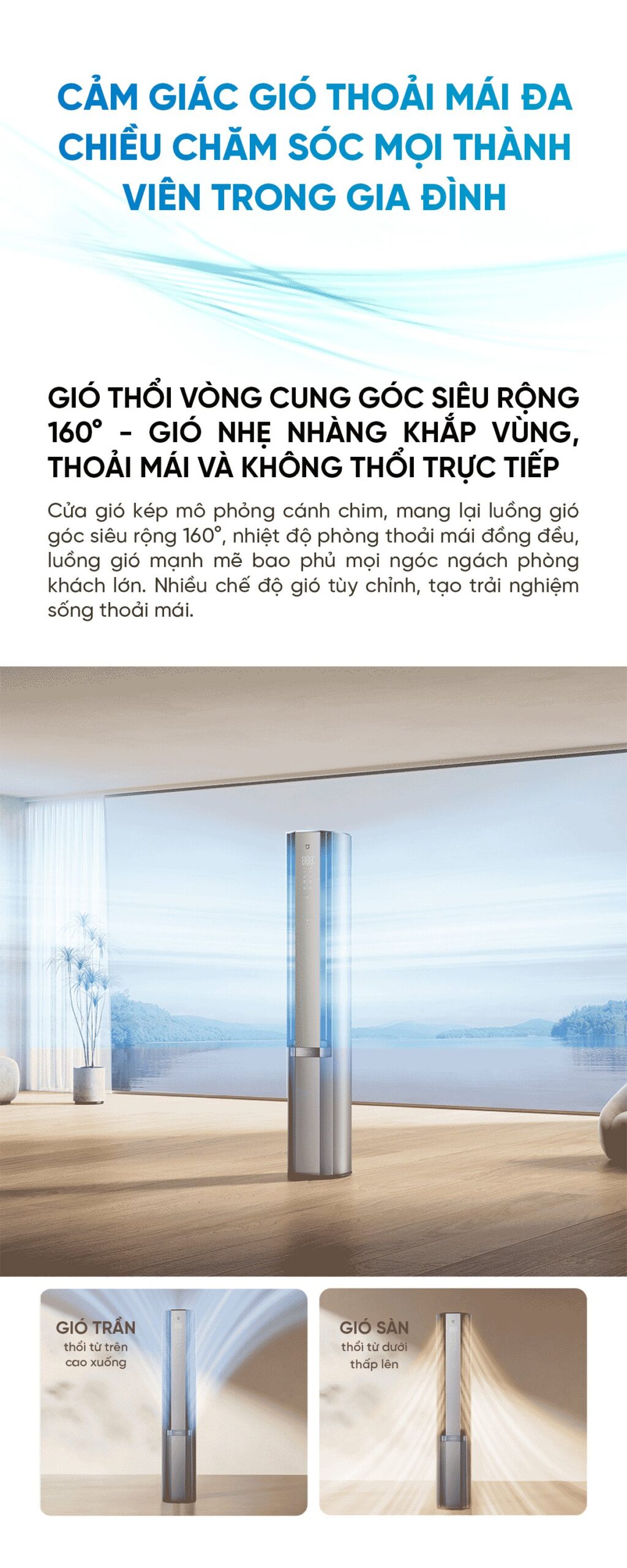 Điều hòa cây đứng Xiaomi Mijia 72LW-NA11/M3A1 3HP 2 chiều Tiết kiệm điện