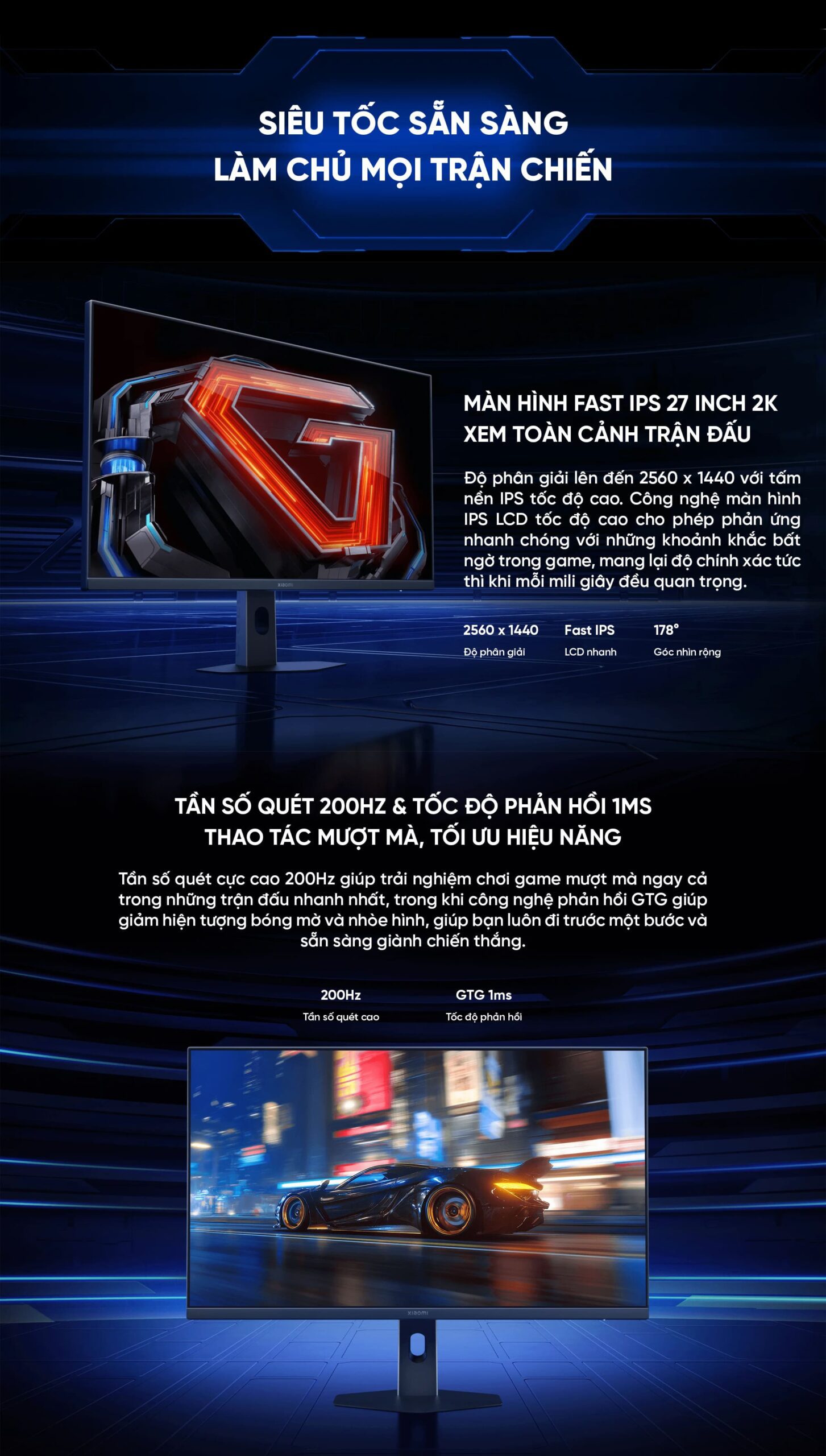 Màn Hình Xiaomi 2K Gaming Monitor G27Qi 2026 | Xiaomi