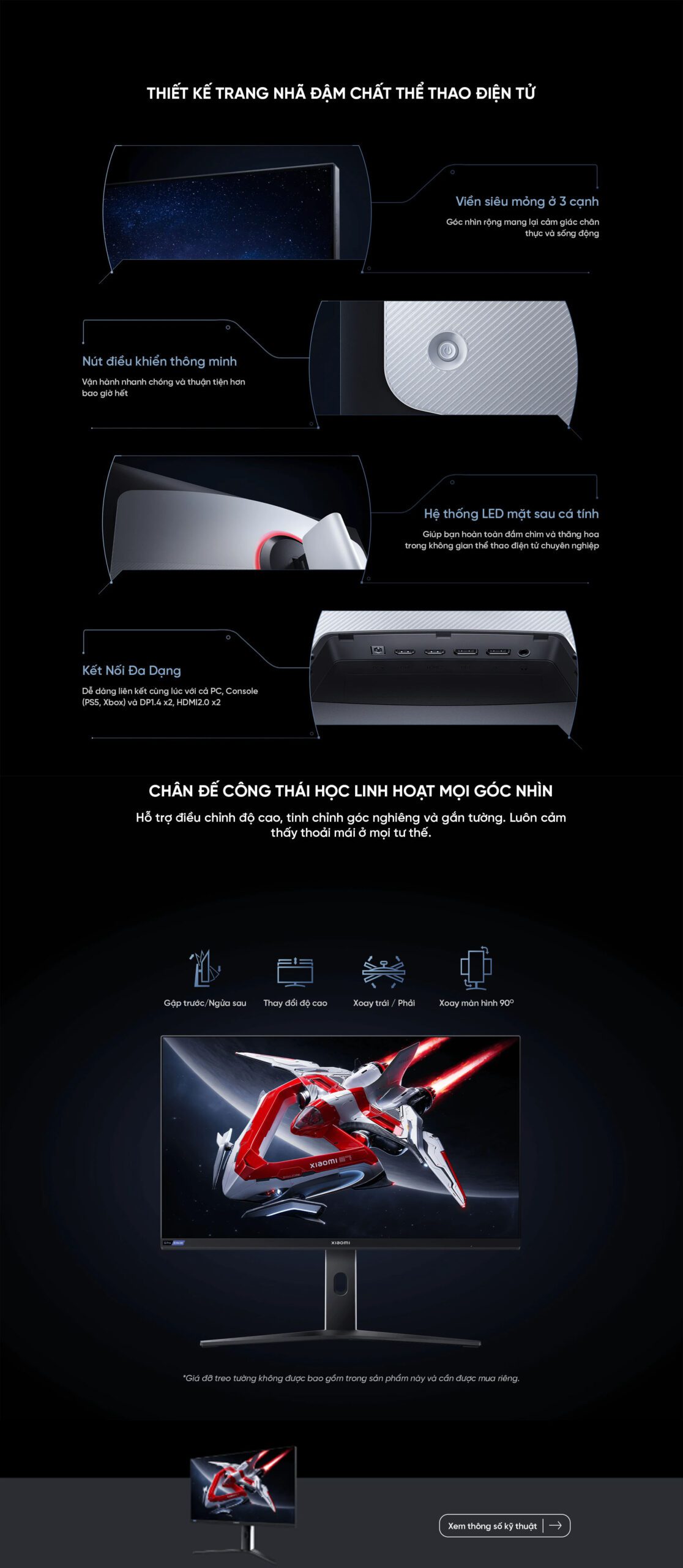 Màn Hình Xiaomi Mini LED Gaming Monitor G Pro 27i Xiaomi