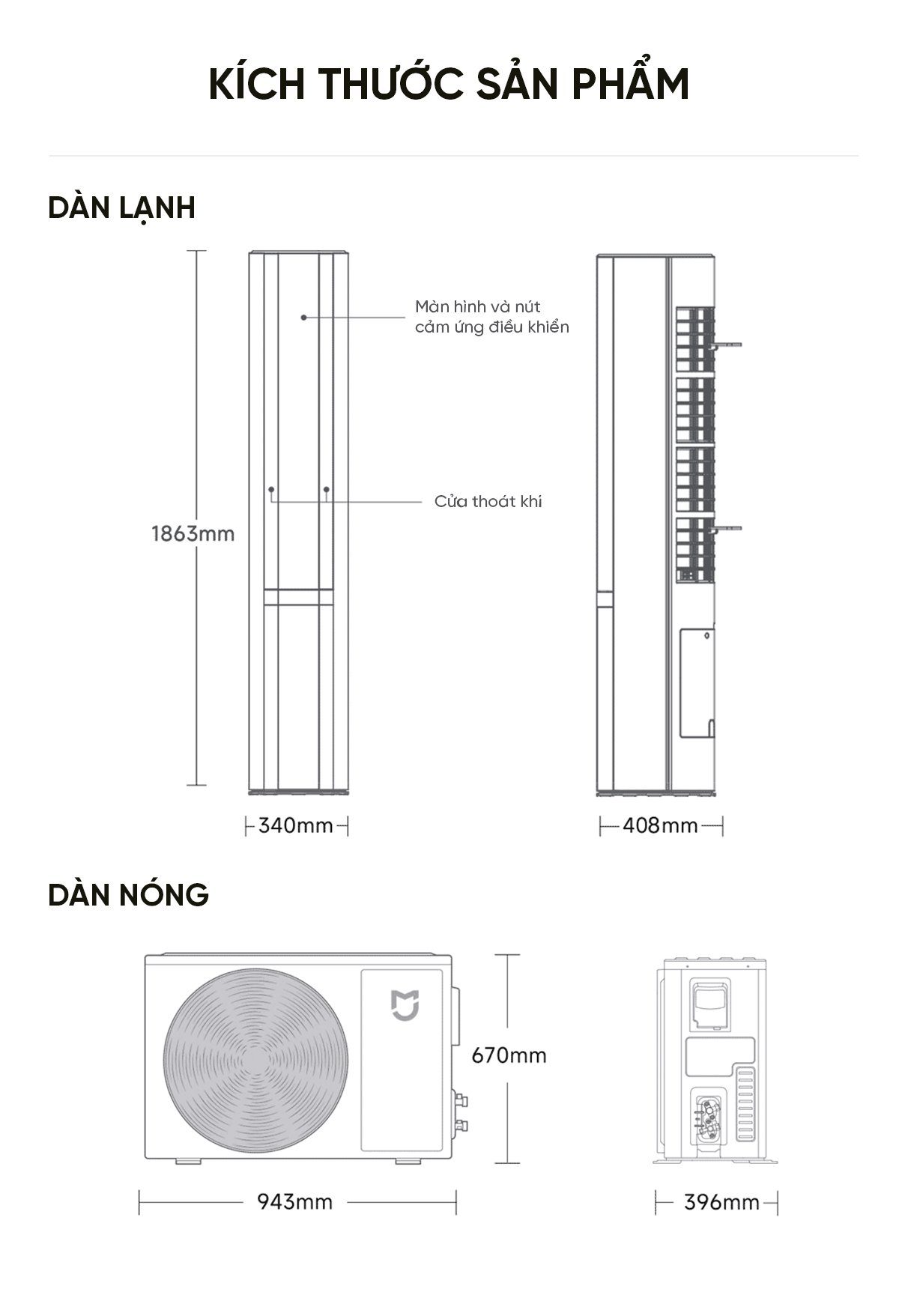 Điều hòa cây đứng Xiaomi Mijia 72LW-NA11/M3A1 3HP 2 chiều Tiết kiệm điện