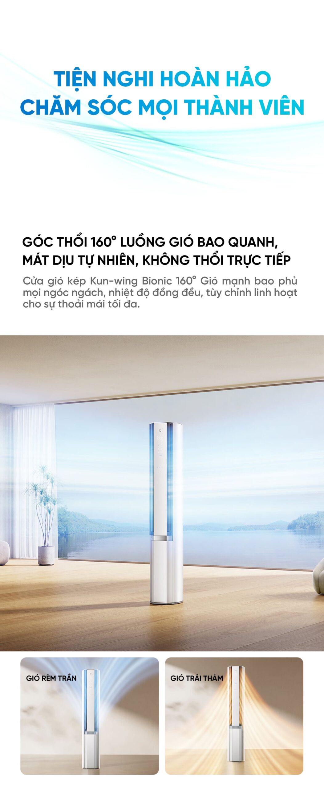 Điều Hoà Cây Đứng Xiaomi 72LW-NA11/M2A1 3HP Thiết Kế Mới