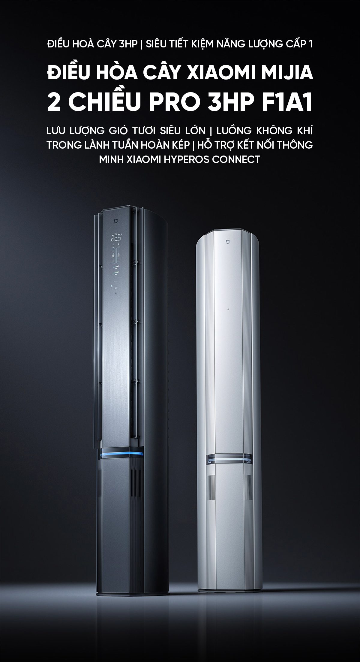 Điều hòa cây đứng Xiaomi Mijia Pro 3Hp Cấp khí tươi KFR-72LW-NA11 / F1A1