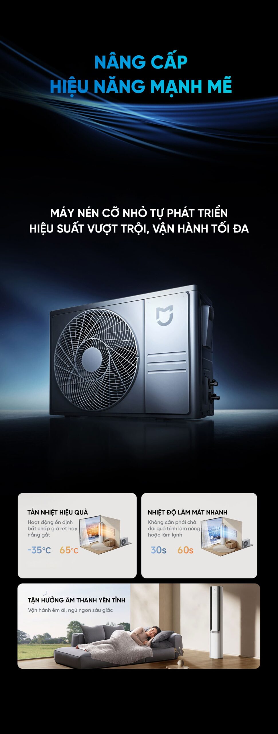 Điều Hoà Cây Đứng Xiaomi 72LW-NA11/M2A1 3HP Thiết Kế Mới