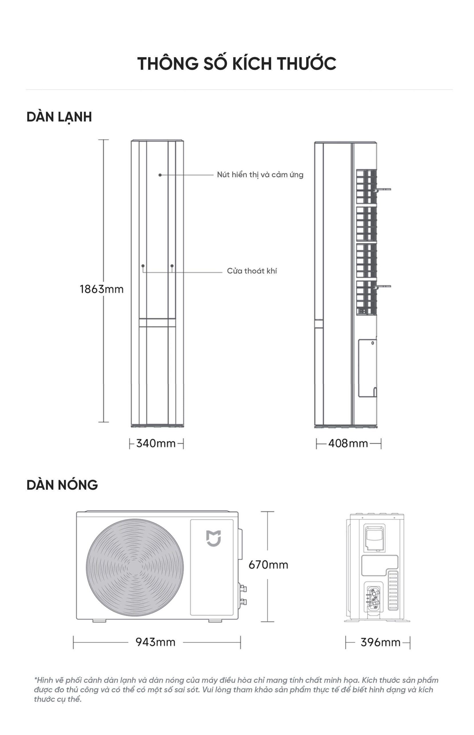 Điều Hoà Cây Đứng Xiaomi 72LW-NA11/M2A1 3HP Thiết Kế Mới