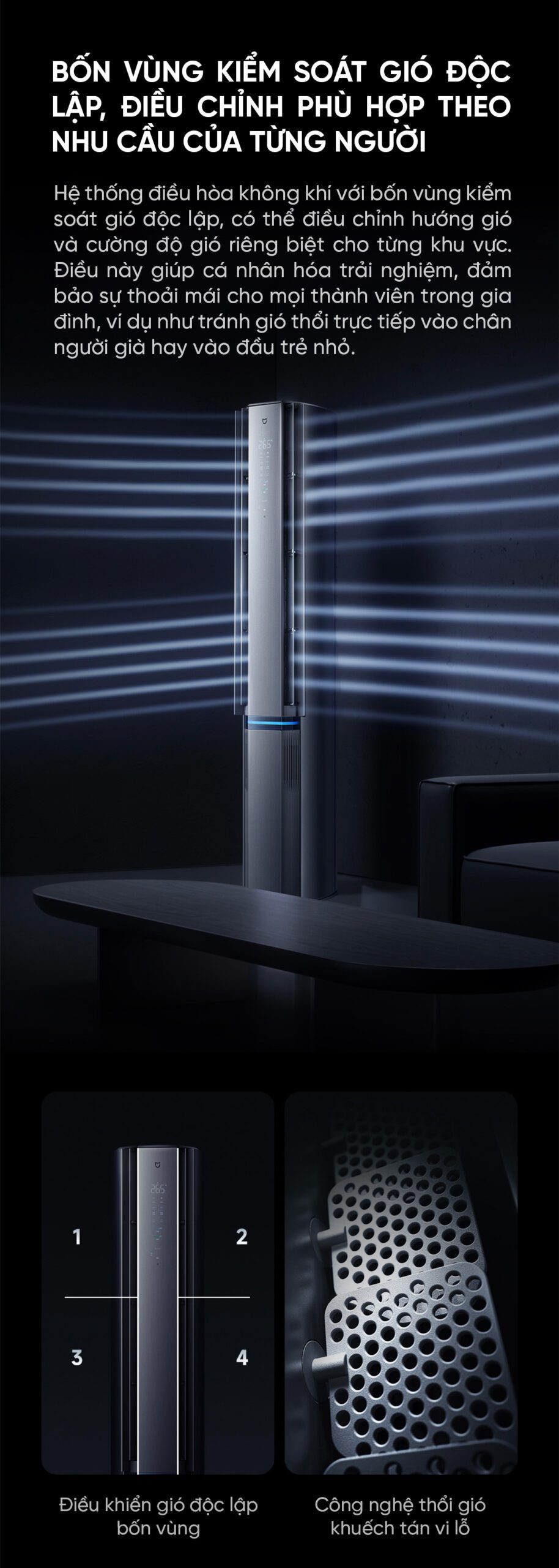 Điều hòa cây đứng Xiaomi Mijia Pro 3Hp Cấp khí tươi KFR-72LW-NA11 / F1A1