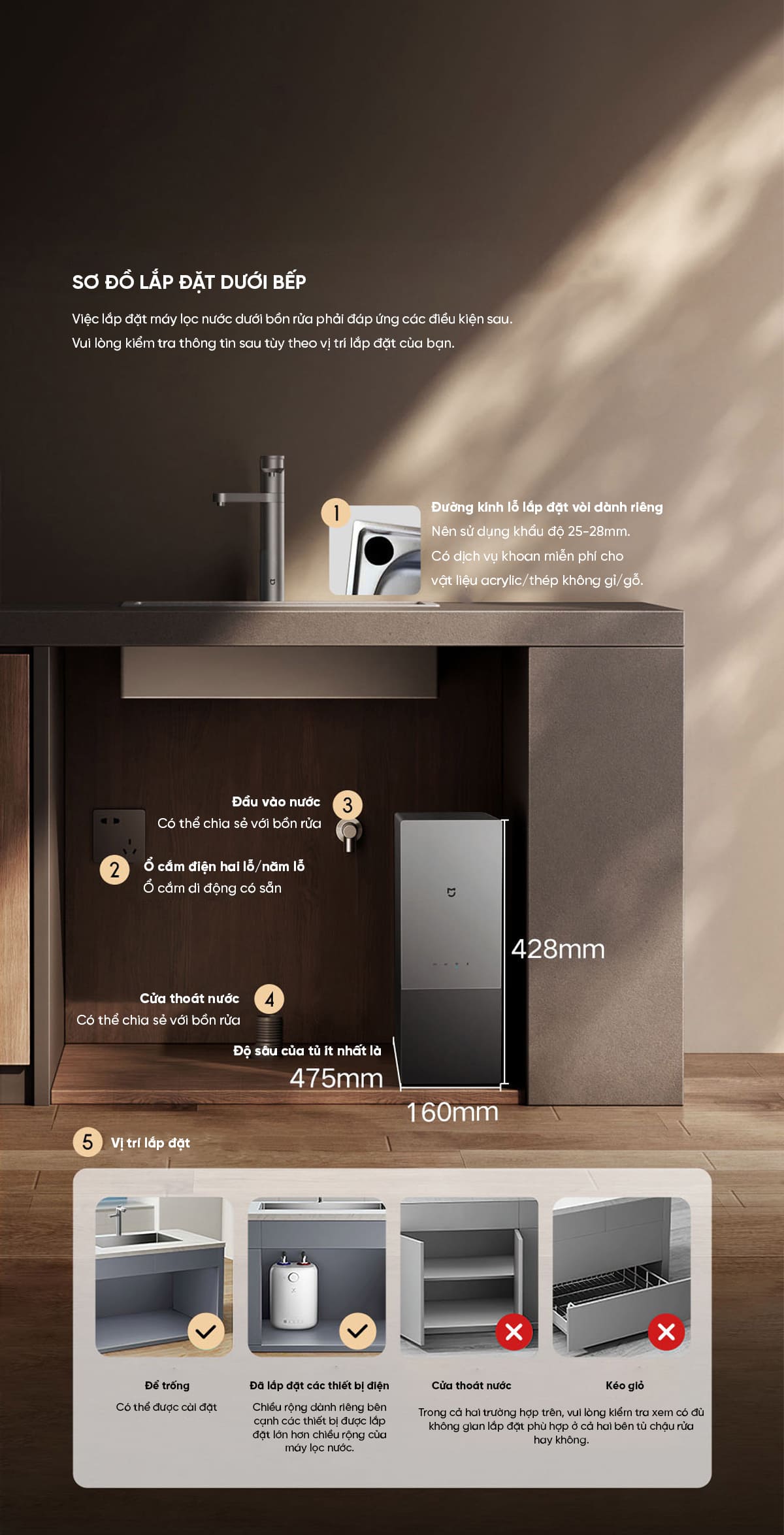 Máy lọc nước đầu vòi xiaomi mijia 1600G | Giá tốt, ưu đãi cao