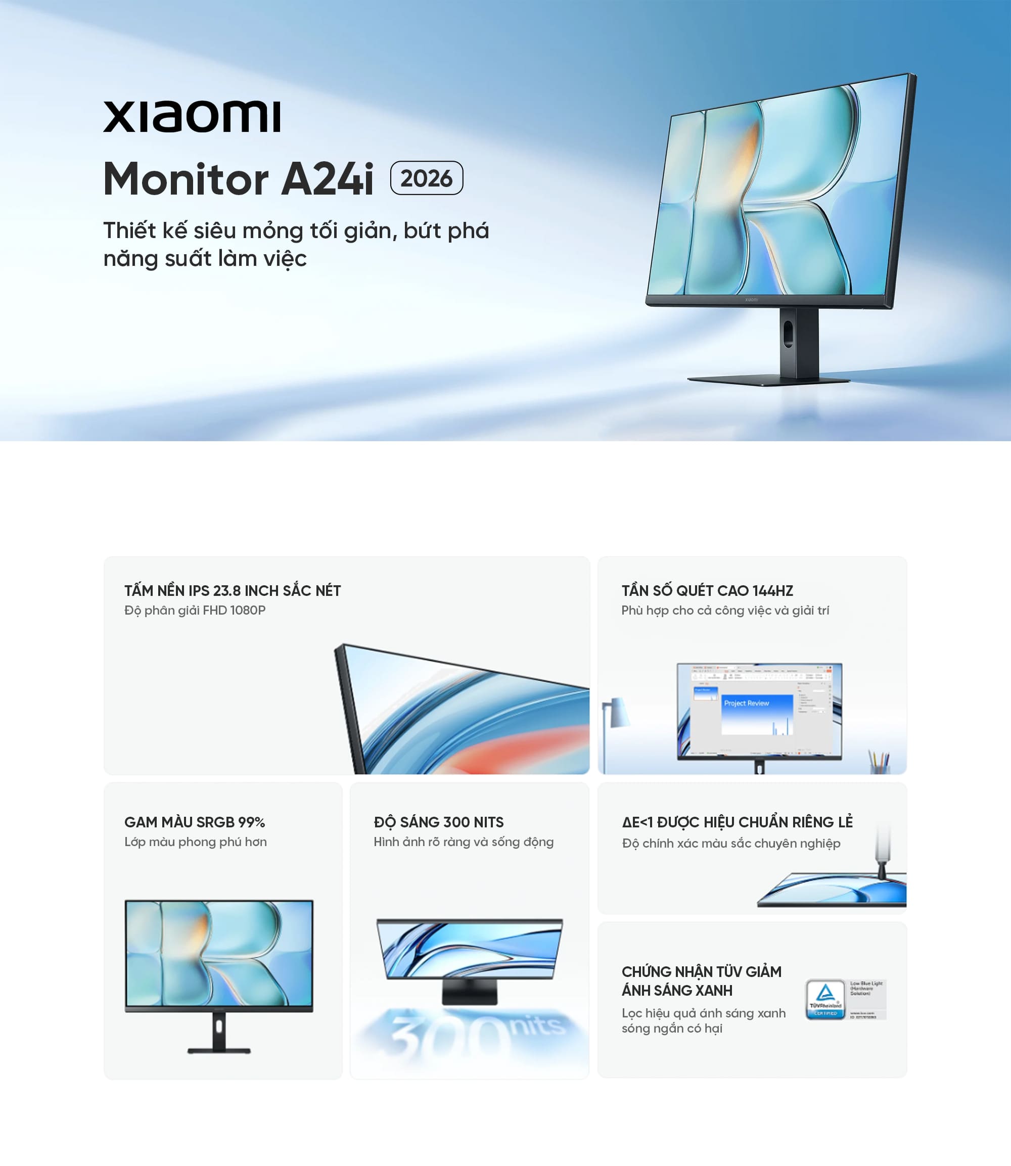 Màn Hình Xiaomi Monitor A24i 2026 | Xiaomi