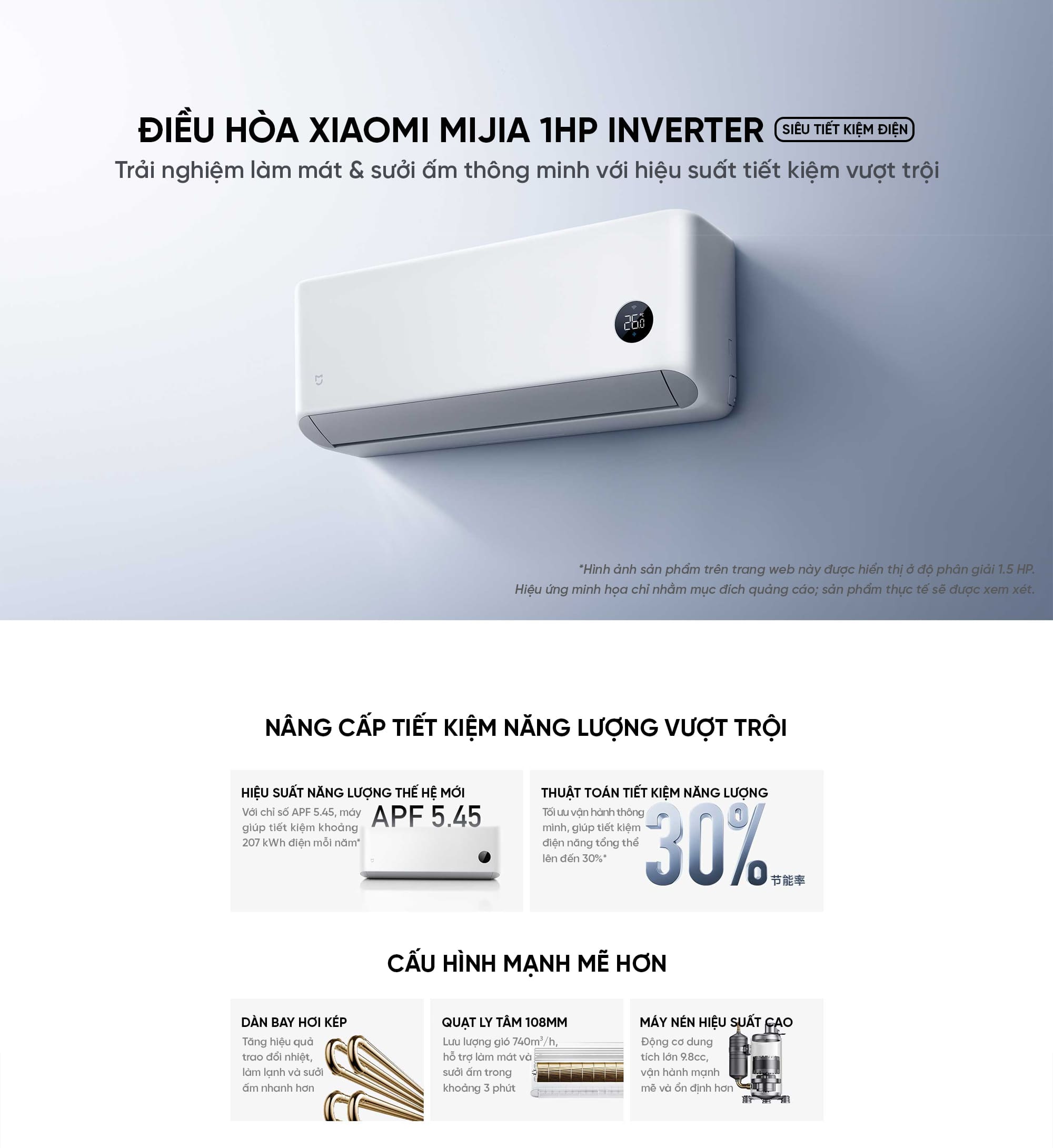 Điều hòa Xiaomi Mijia 26GW-PG10/N1A1 1HP 2026 2 chiều