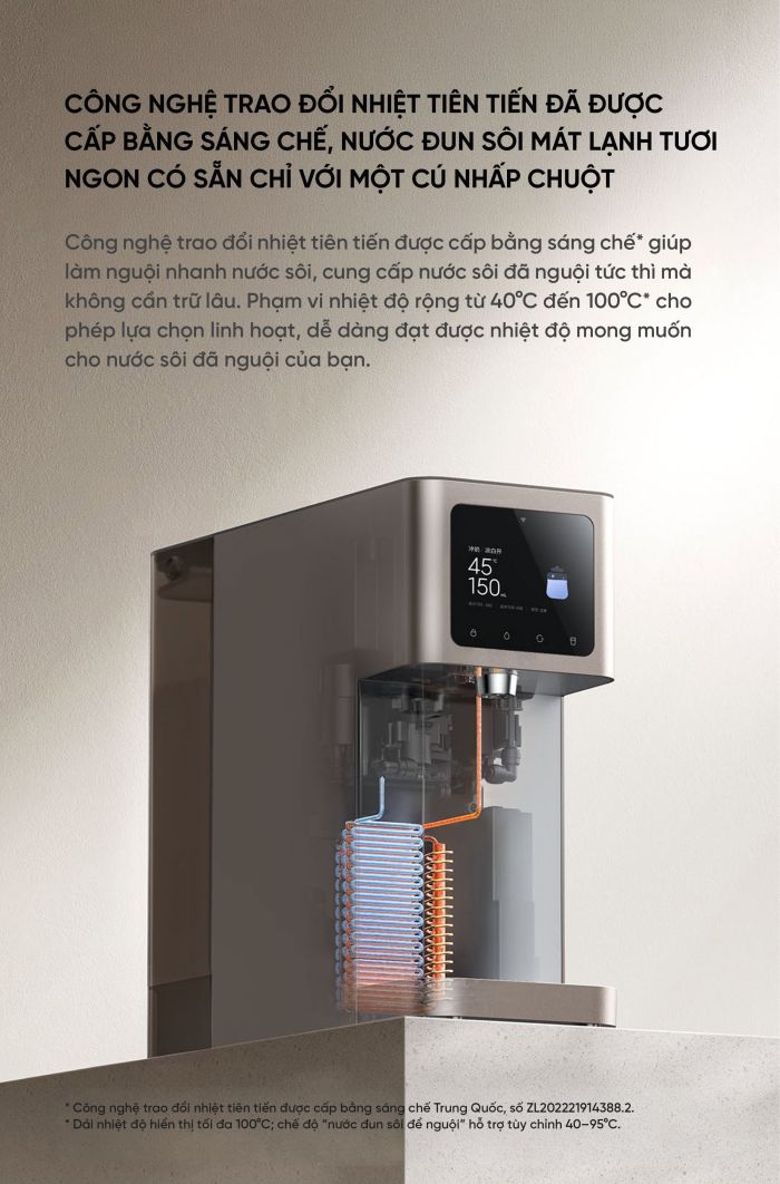 Máy lọc nước để bàn Mijia - Hiệu quả lọc nước cấp 1