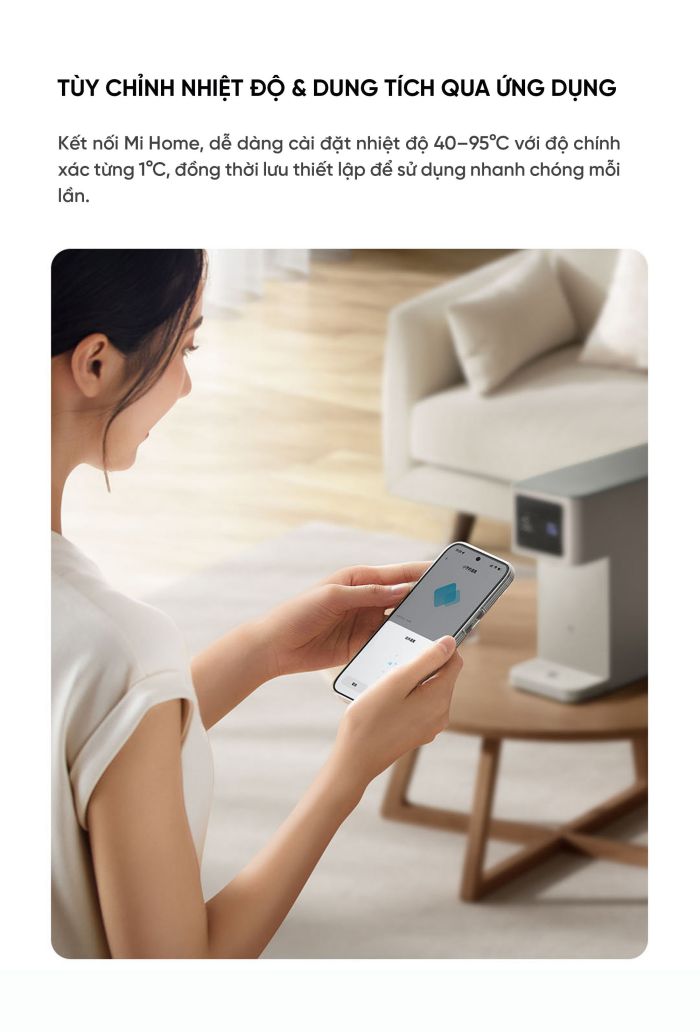 Máy lọc nước để bàn Mijia - Hiệu quả lọc nước cấp 1
