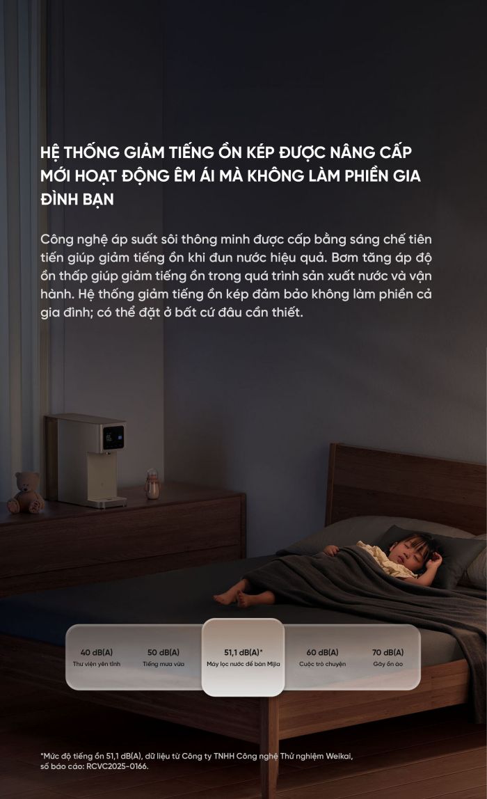 Máy lọc nước để bàn Mijia - Hiệu quả lọc nước cấp 1