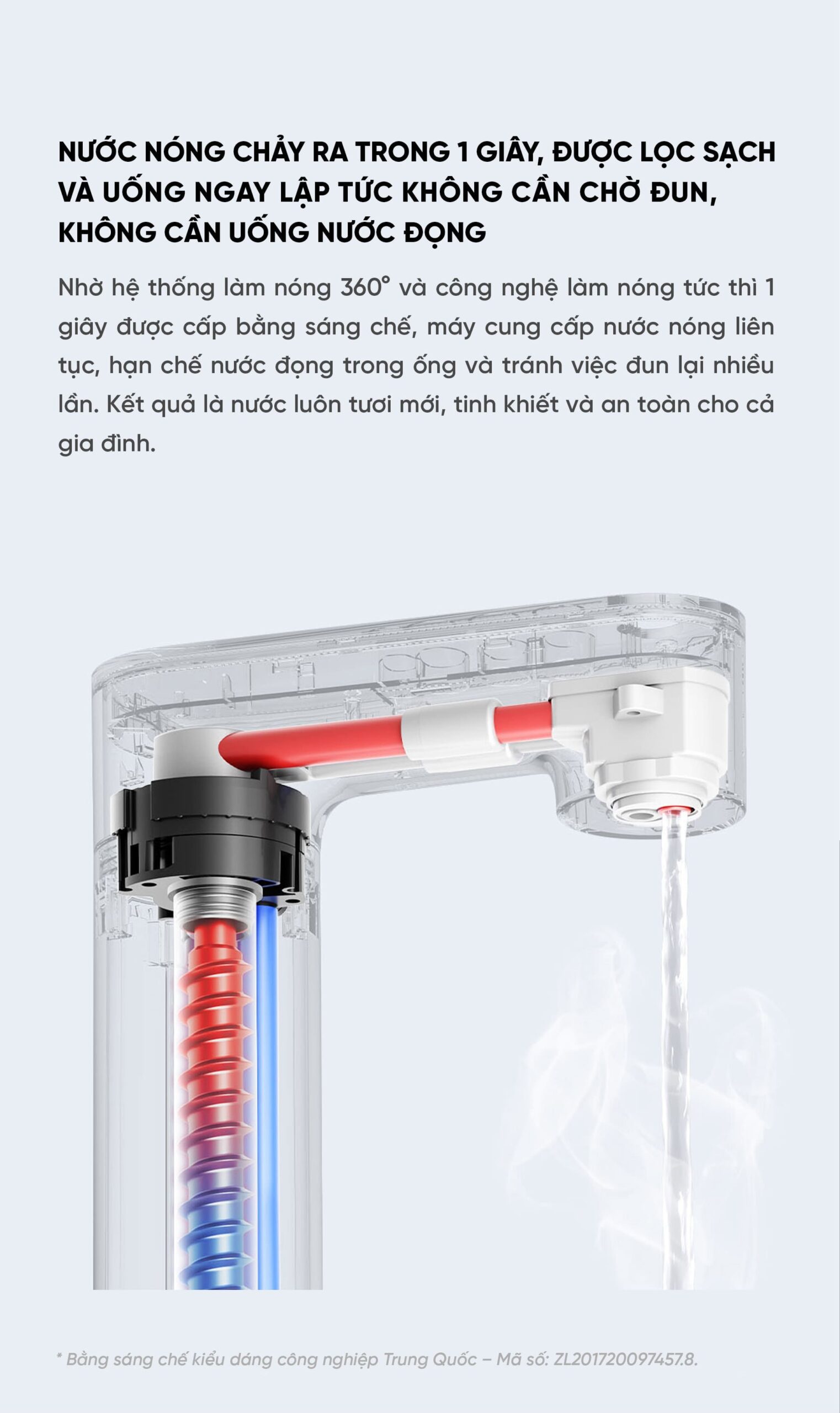 Máy lọc nước Q800 có nước nóng
