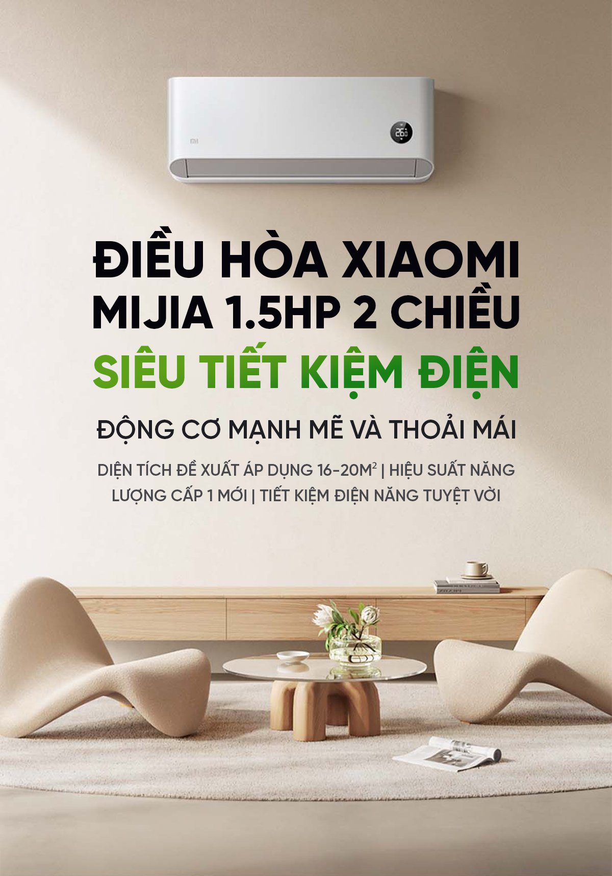 Điều hòa Xiaomi Mijia KFR-35GW/N1A1 1.5HP 2 chiều