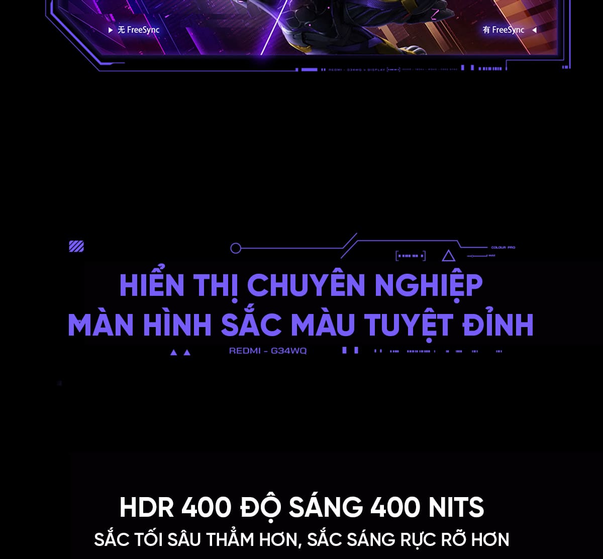 Màn Hình Máy Tính Redmi G34WQ 2026