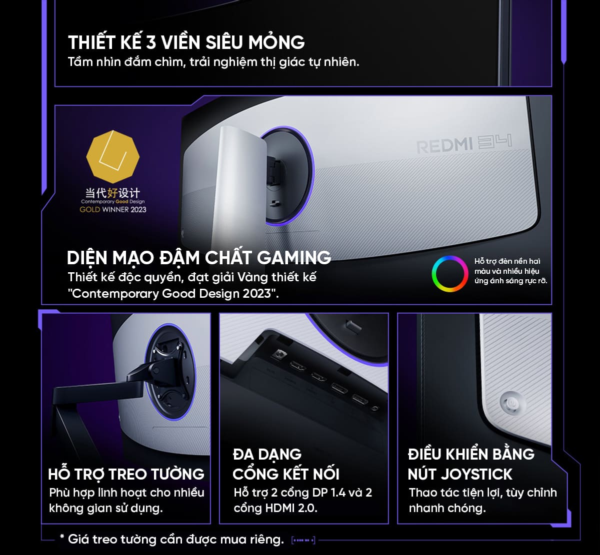 Màn Hình Máy Tính Redmi G34WQ 2026
