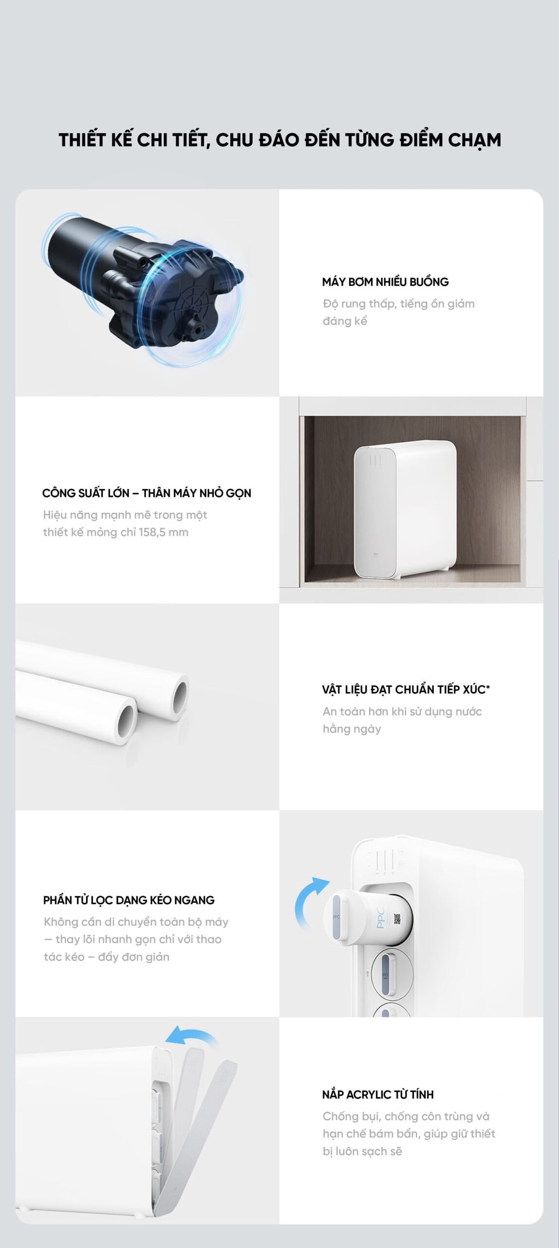Máy lọc nước Q800 có nước nóng