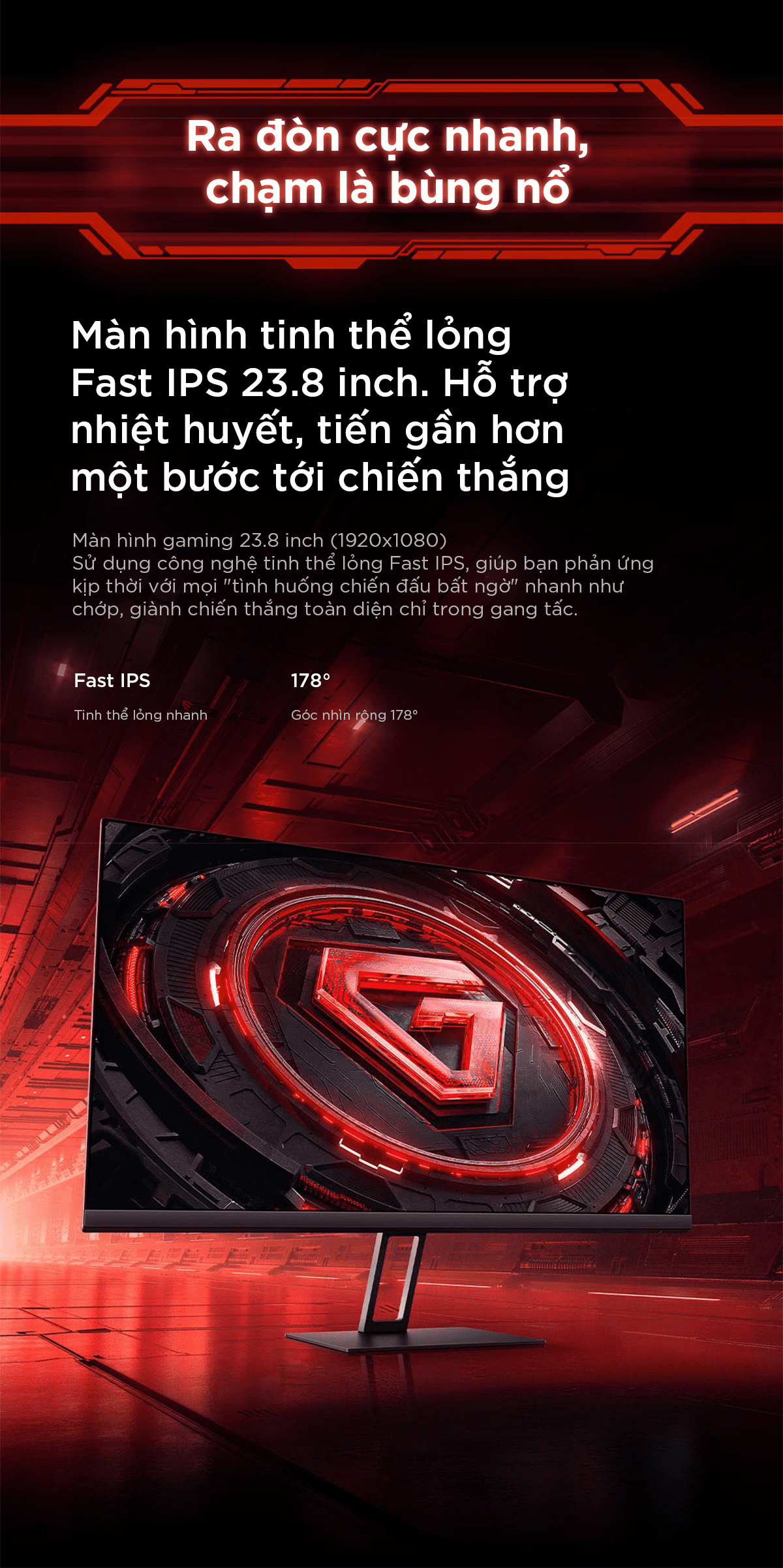 Màn hình máy tính Xiaomi Redmi Gaming G24 IPS 23.8 inch
