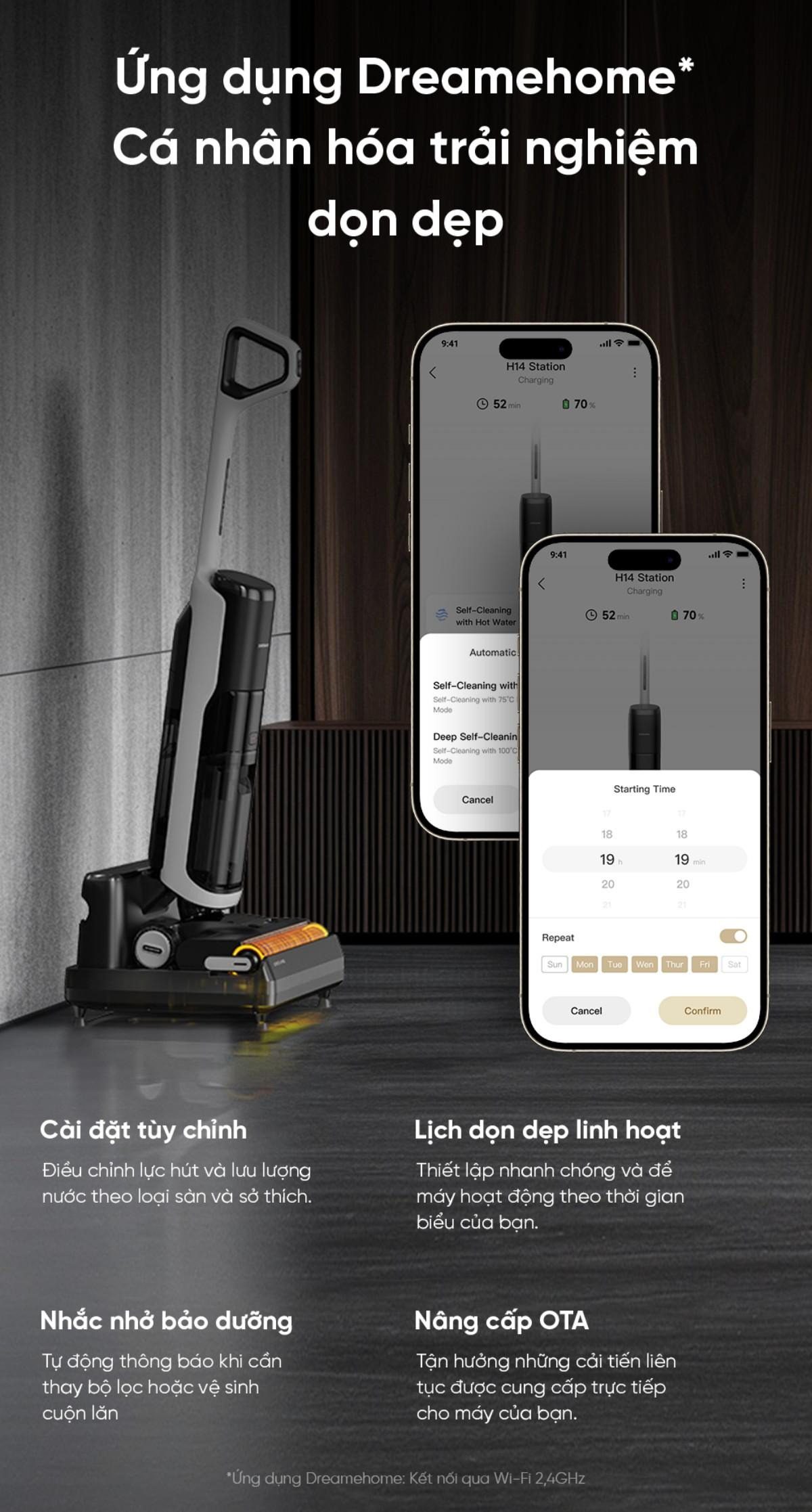 Dreame H14 Station tự động bơm xả nước