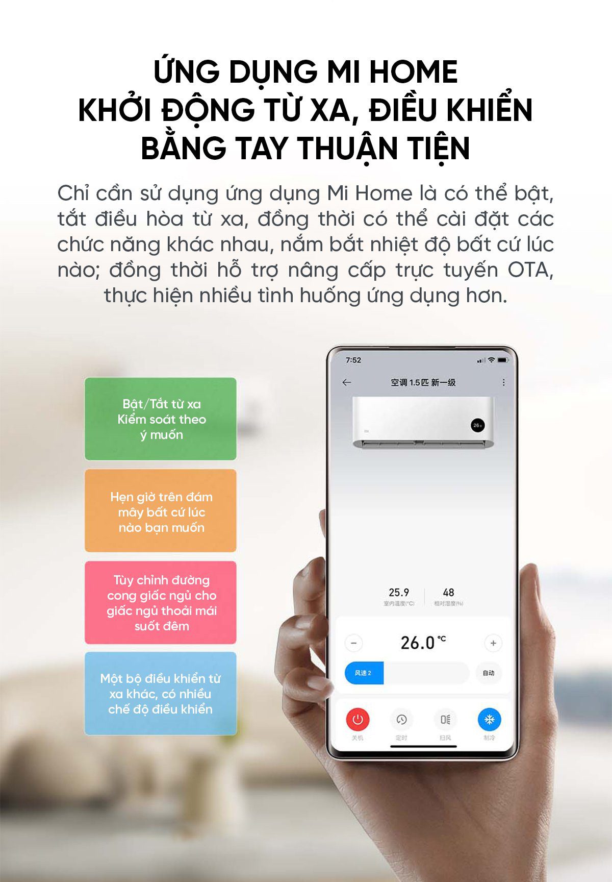 Điều hòa Xiaomi Mijia KFR-35GW/N1A1 1.5HP 2 chiều