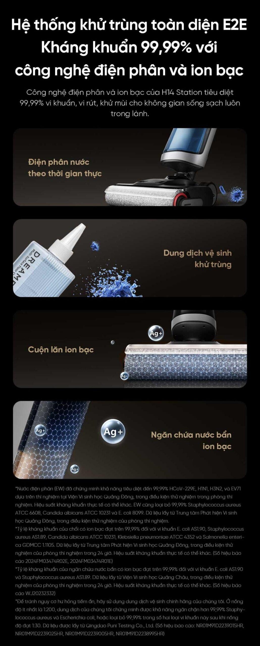 Dreame H14 Station tự động bơm xả nước
