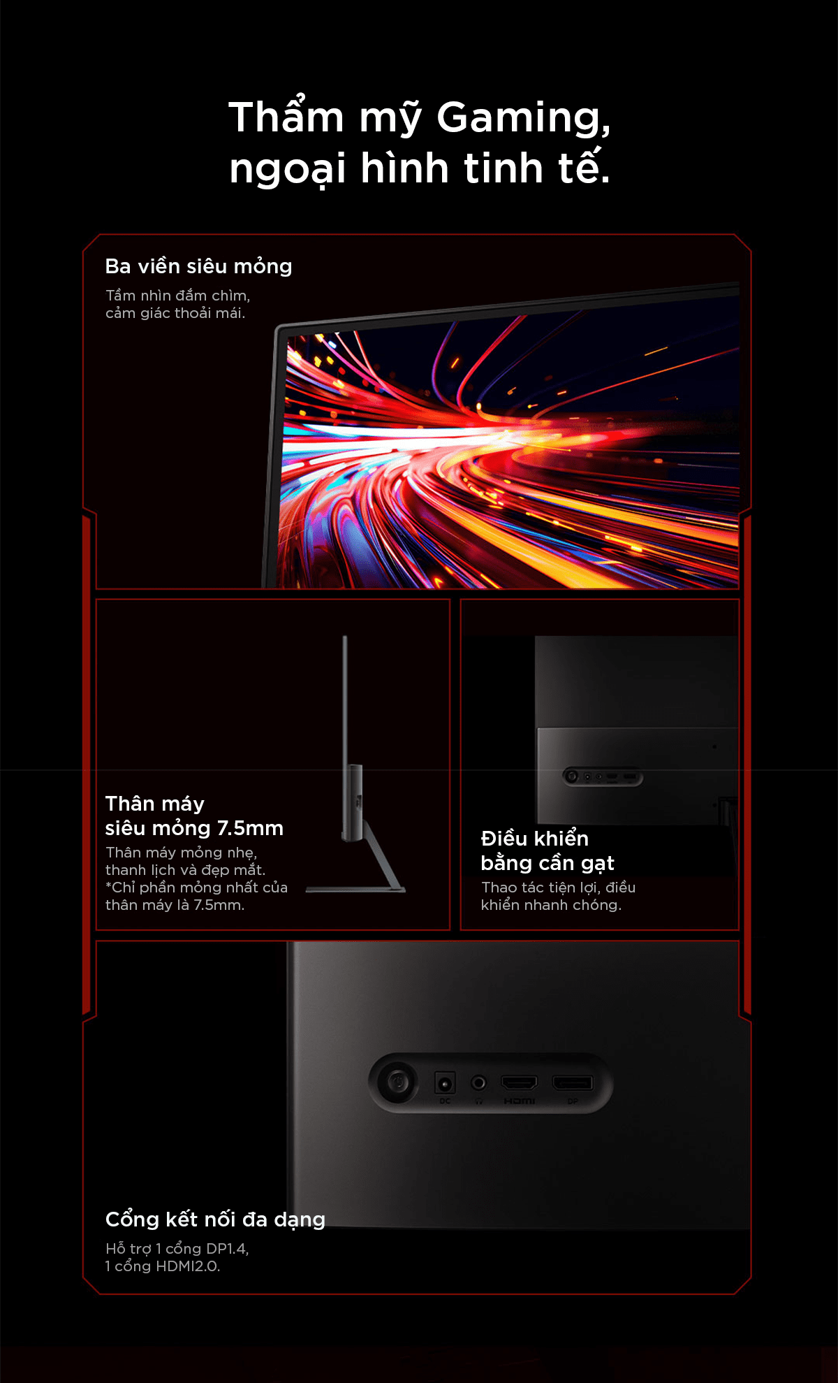 Màn hình máy tính Xiaomi Redmi Gaming G24 IPS 23.8 inch