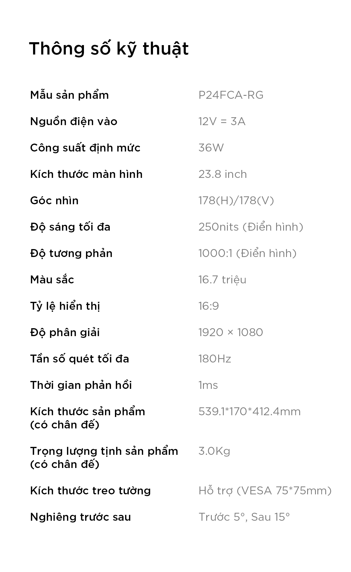 Màn hình máy tính Xiaomi Redmi Gaming G24 IPS 23.8 inch