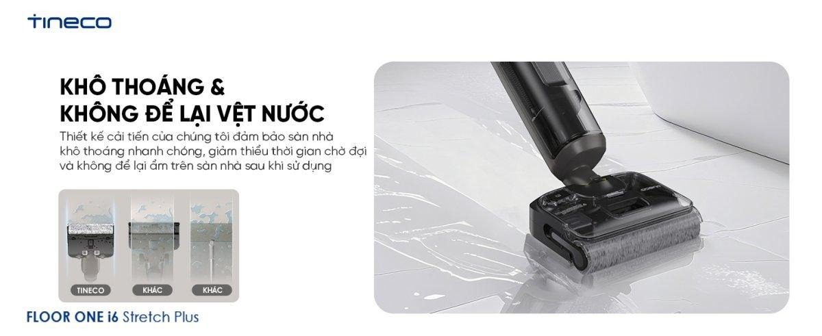 Tineco i6 Stretch Plus gập nghiêng 180°