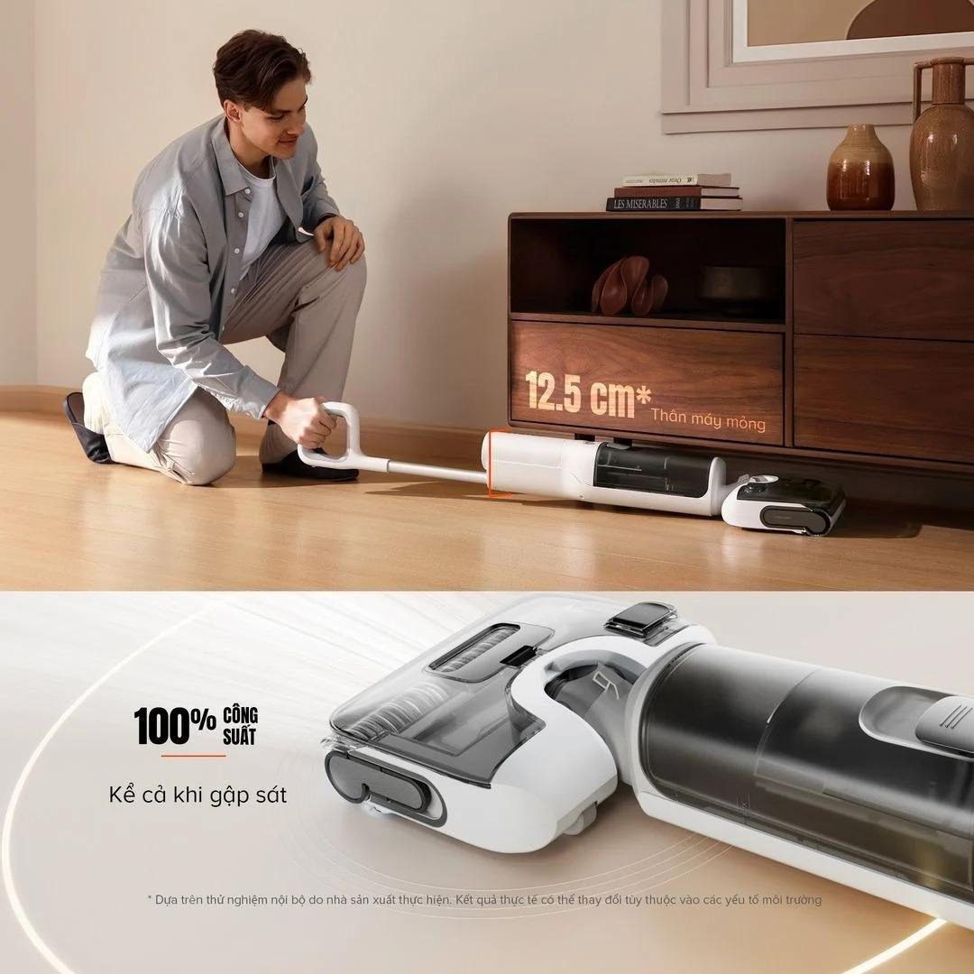 Roborock F25 RT gập nghiêng 180°