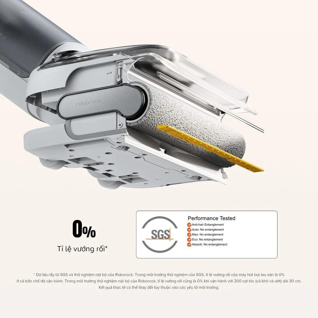 Roborock F25 RT gập nghiêng 180°