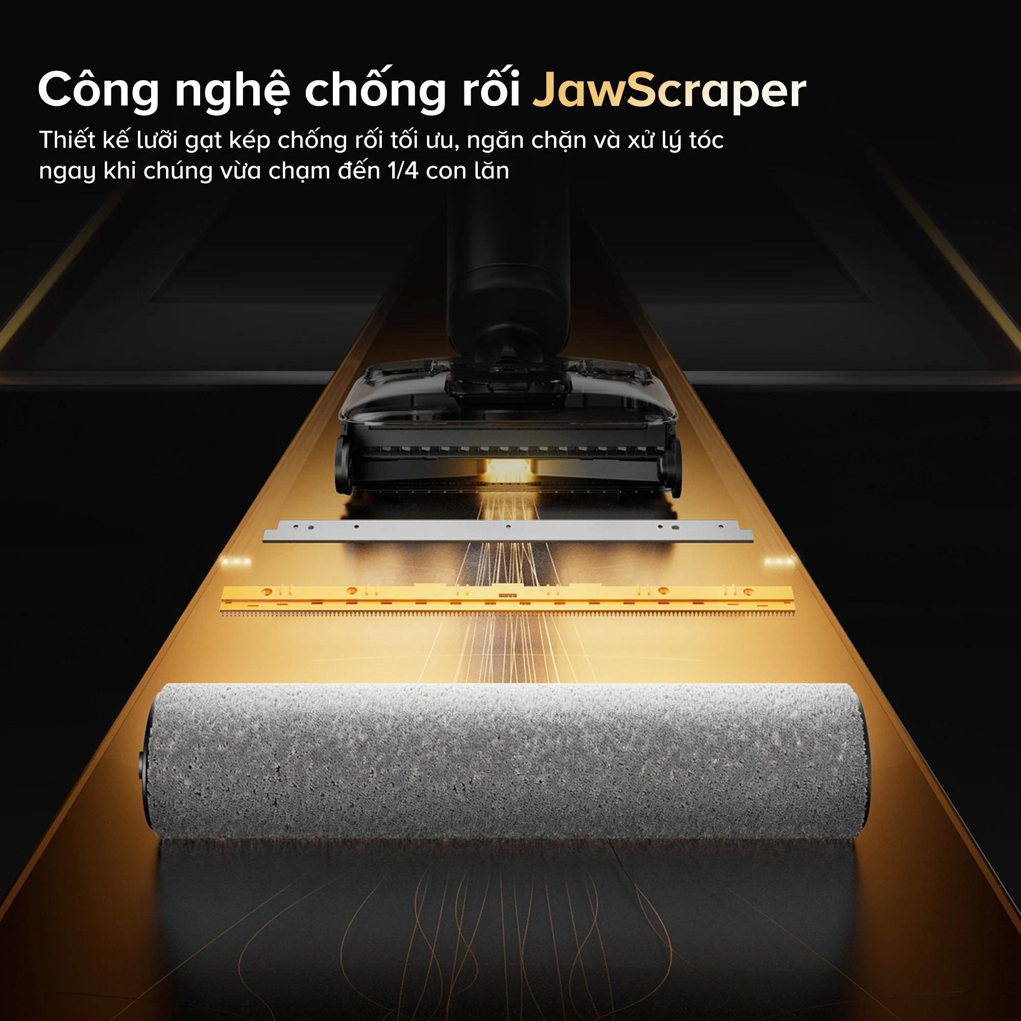 Roborock F25 Combo gập nghiêng 180° hút bụi 5 trong 1