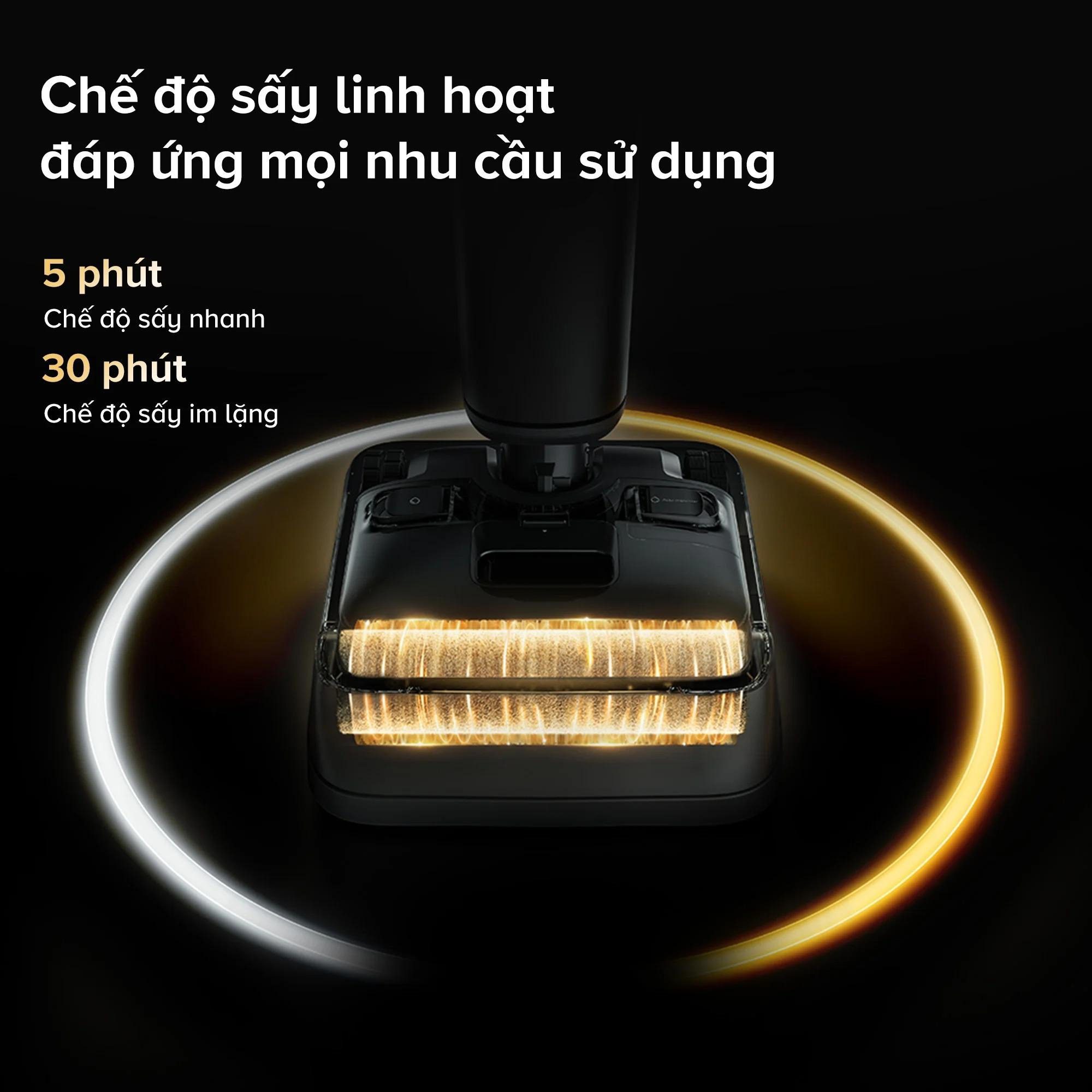 Roborock F25 Combo gập nghiêng 180° hút bụi 5 trong 1