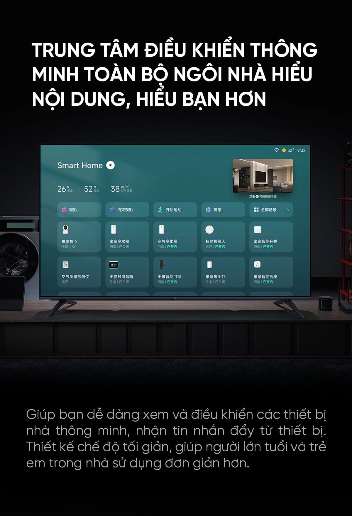 Tivi Xiaomi Redmi A 55 Inch Ram 2/32GB 144Hz 4K phiên bản nội địa