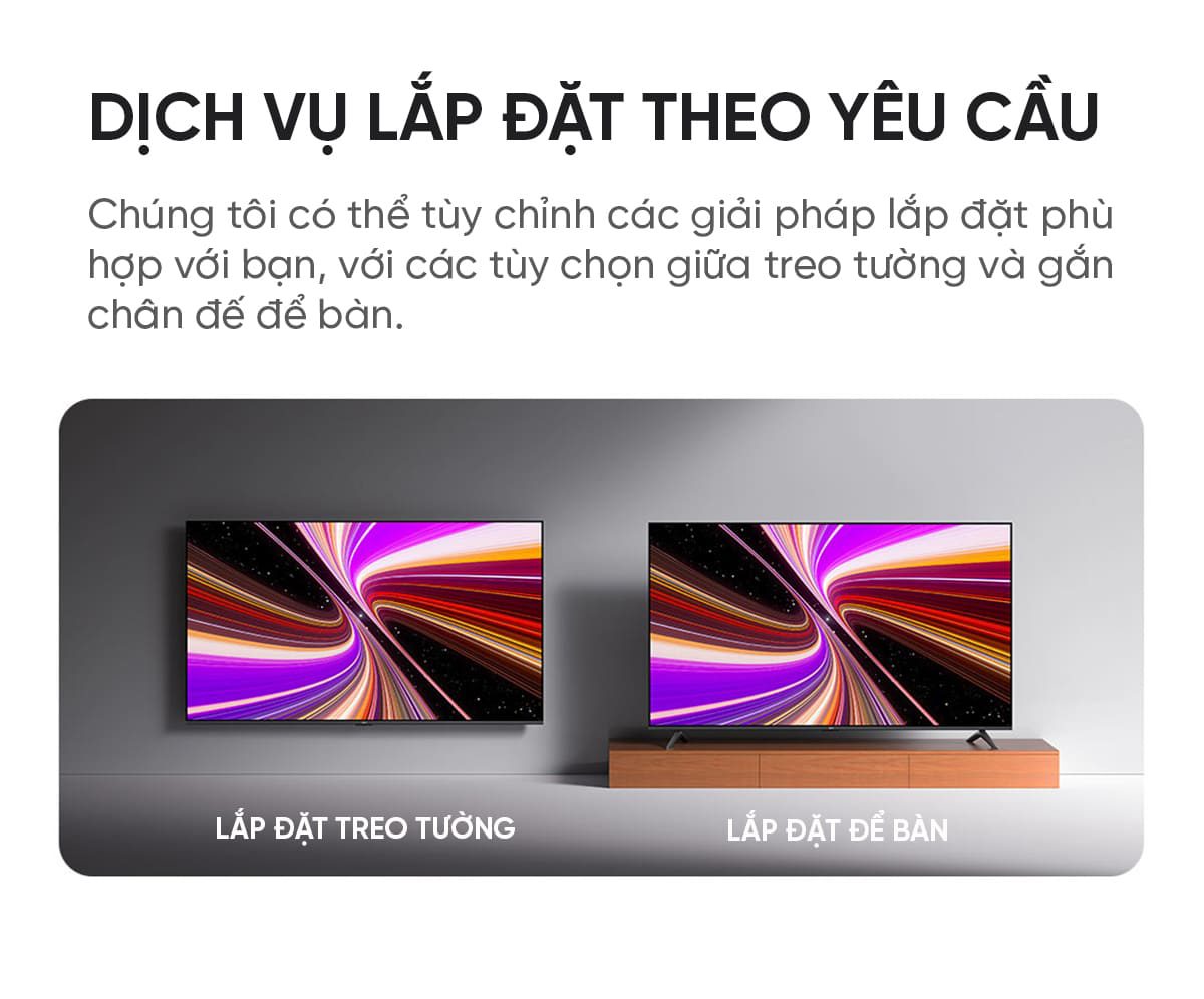Tivi Xiaomi Redmi A 55 Inch Ram 2/32GB 144Hz 4K phiên bản nội địa