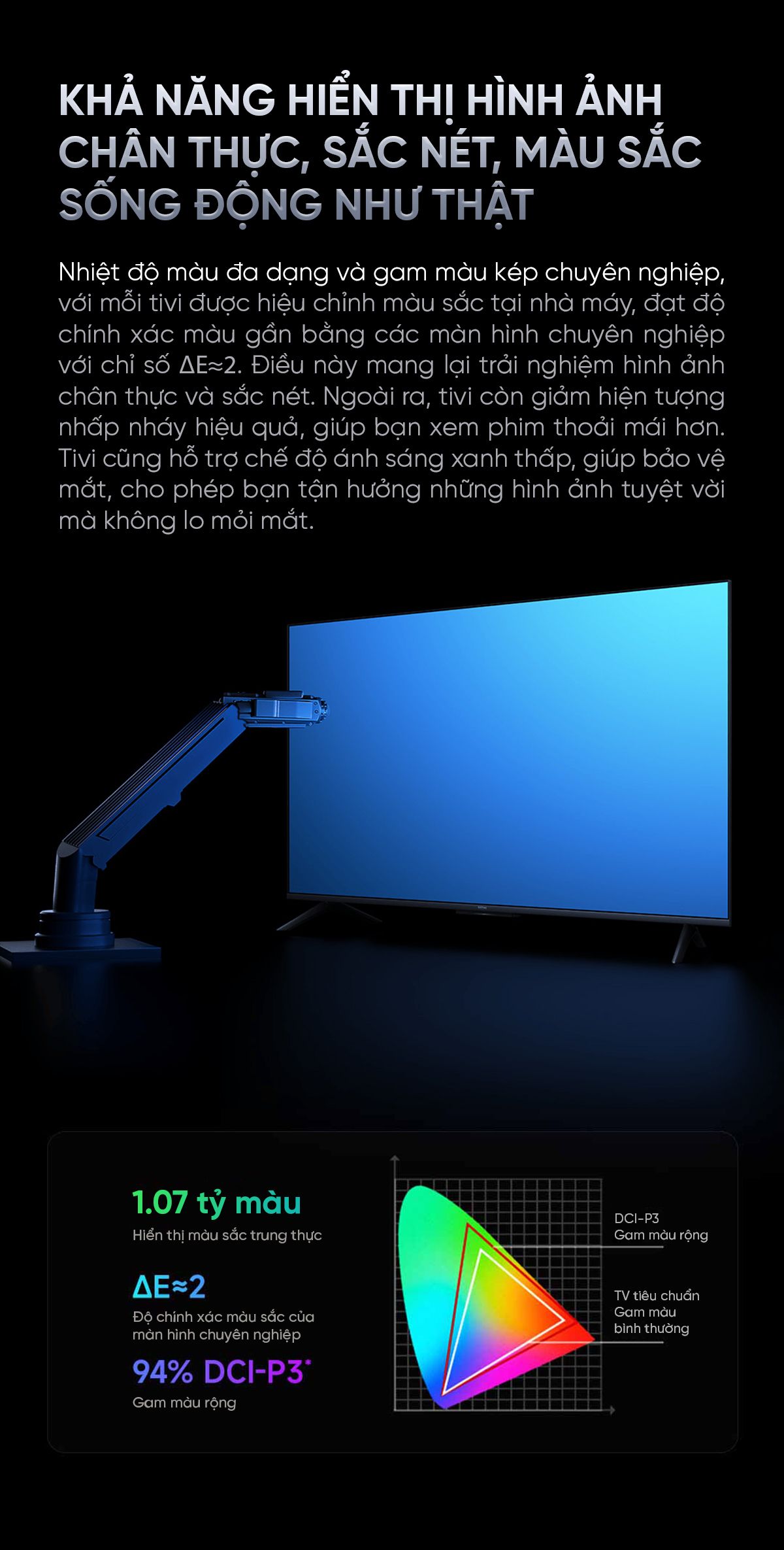Tivi Xiaomi Redmi A Pro 55 Inch Ram 3/64GB 144Hz Tiết Kiệm Điện