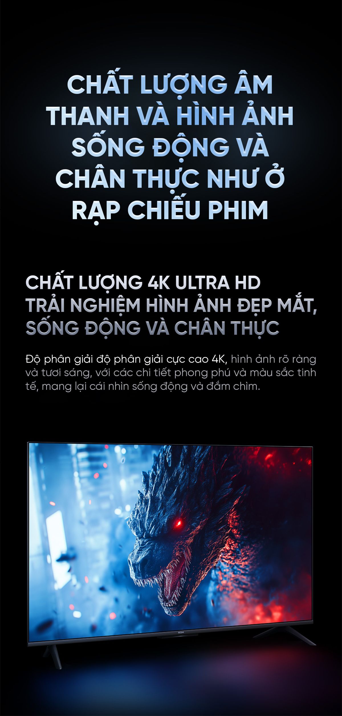 Tivi Xiaomi Redmi A Pro 43 Inch Ram 3/64GB Tiết Kiệm Điện