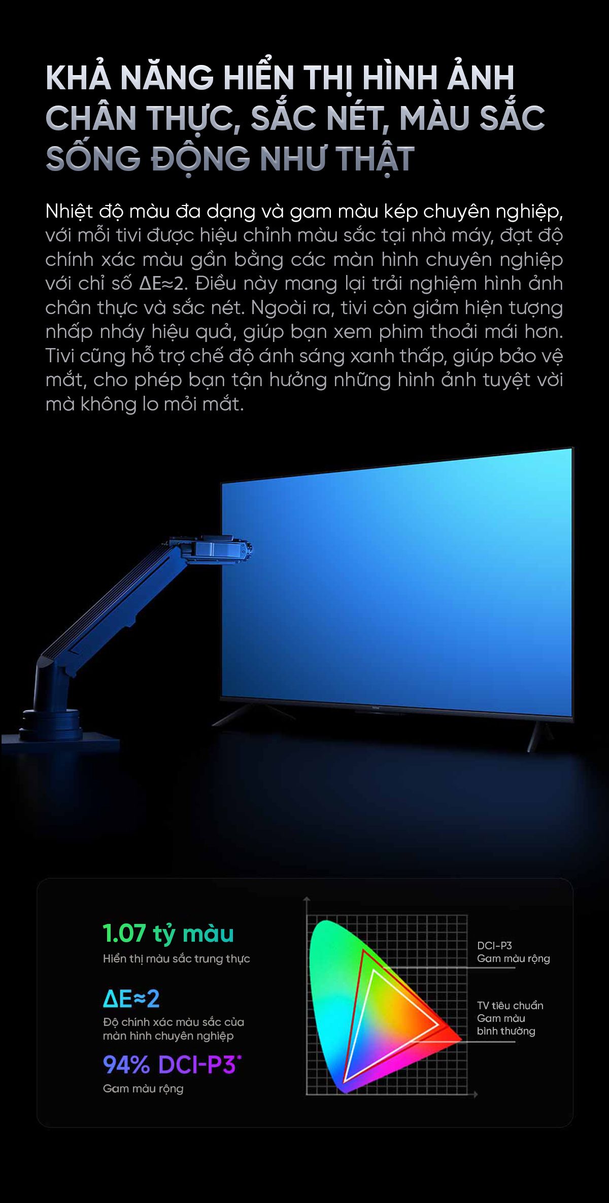 Tivi Xiaomi Redmi A Pro 50 Inch Ram 3/64GB 144Hz Tiết Kiệm Điện