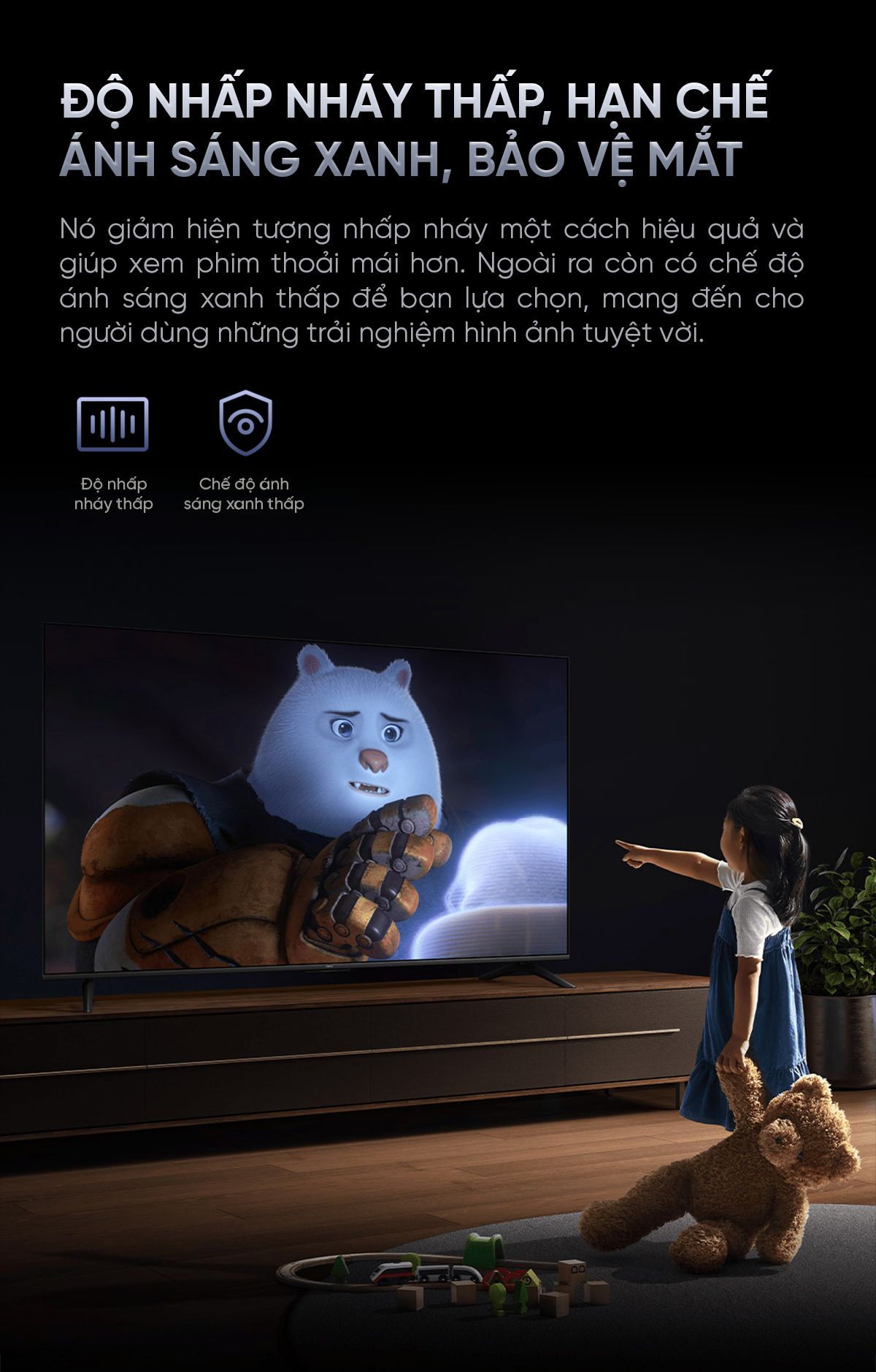Tivi Xiaomi Redmi A Pro 75 Inch Ram 3/64GB 144Hz Tiết Kiệm Điện
